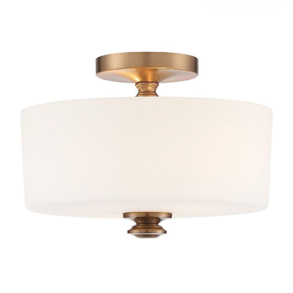 Crystorama Lighting - Two Light Ceiling Mount - Travis - 2 Light Flush Mount in