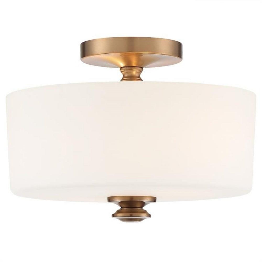 Crystorama Lighting - Two Light Ceiling Mount - Travis - 2 Light Flush Mount in