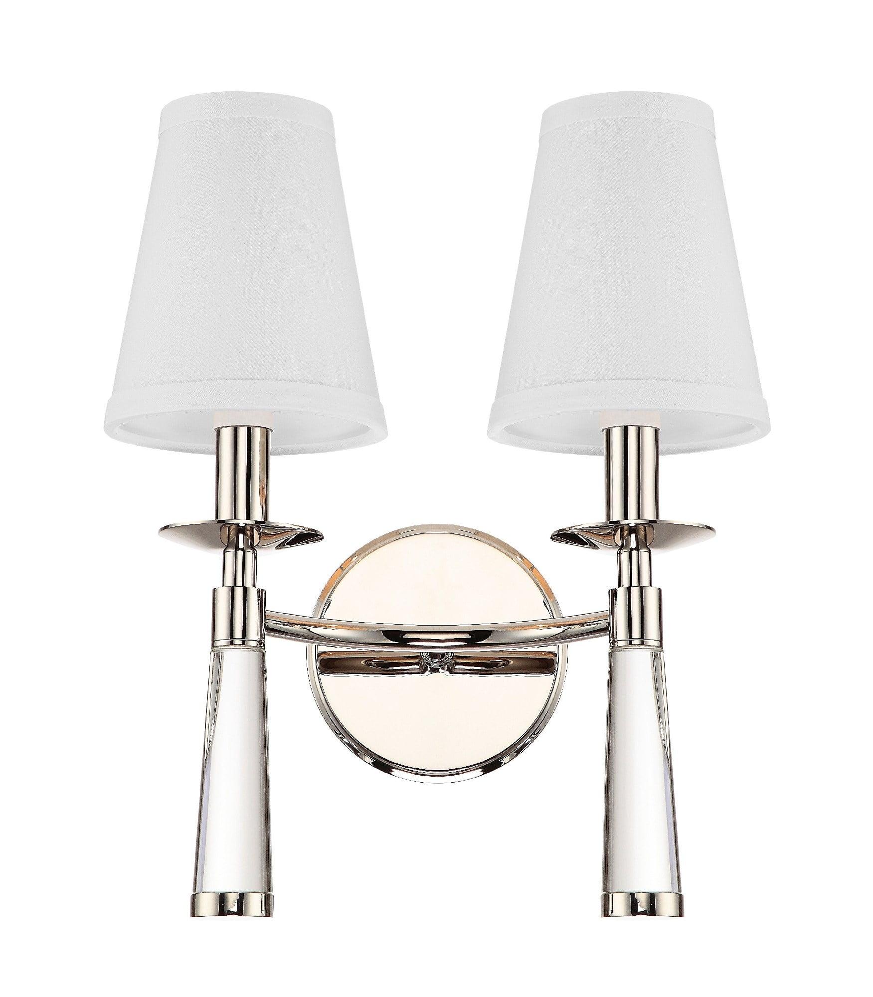 Crystorama Lighting Baxter 2 - Light Sconce in  Polished Nickel