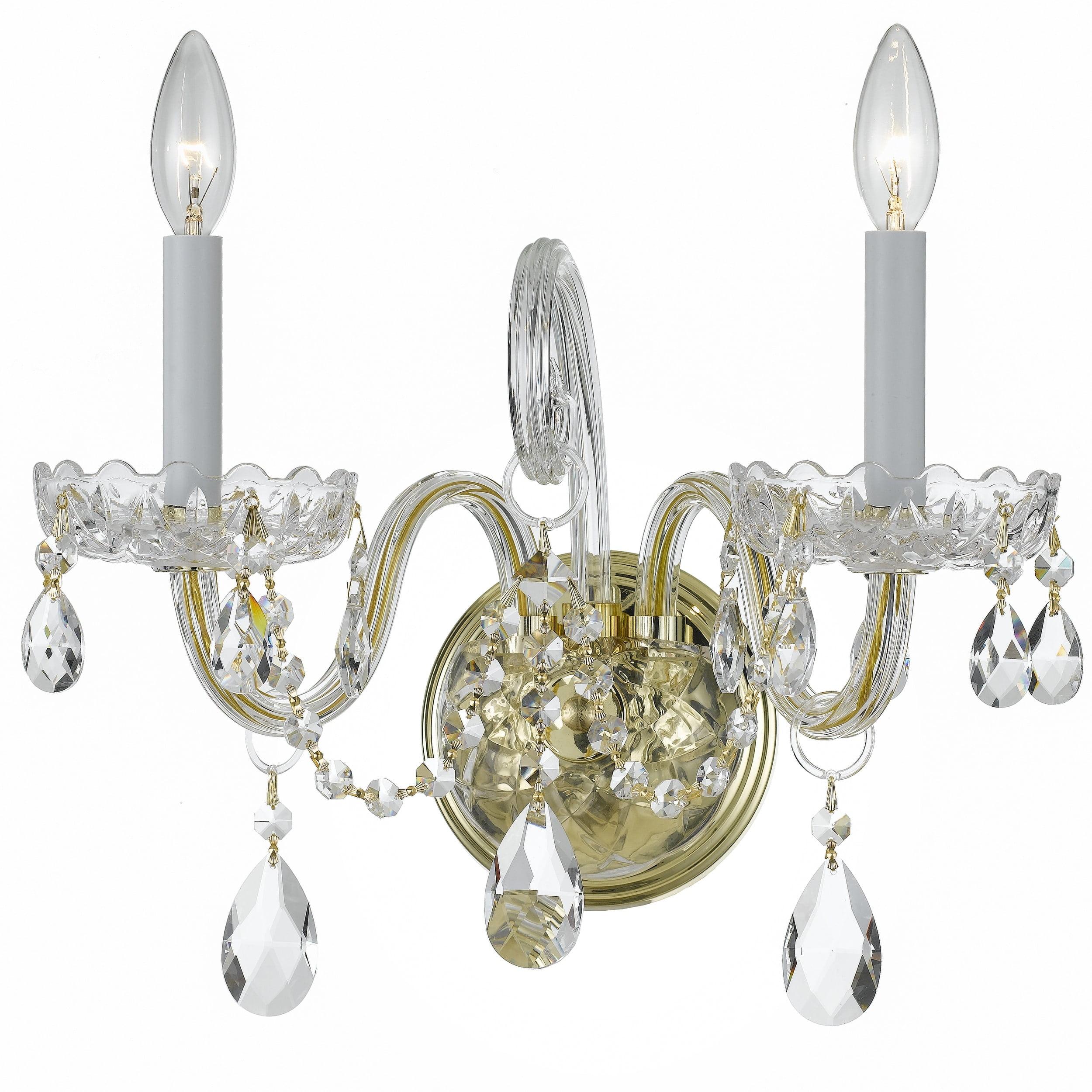 Crystorama Lighting - Two Light Wall Mount - Crystal - Two Light Wall Sconce in