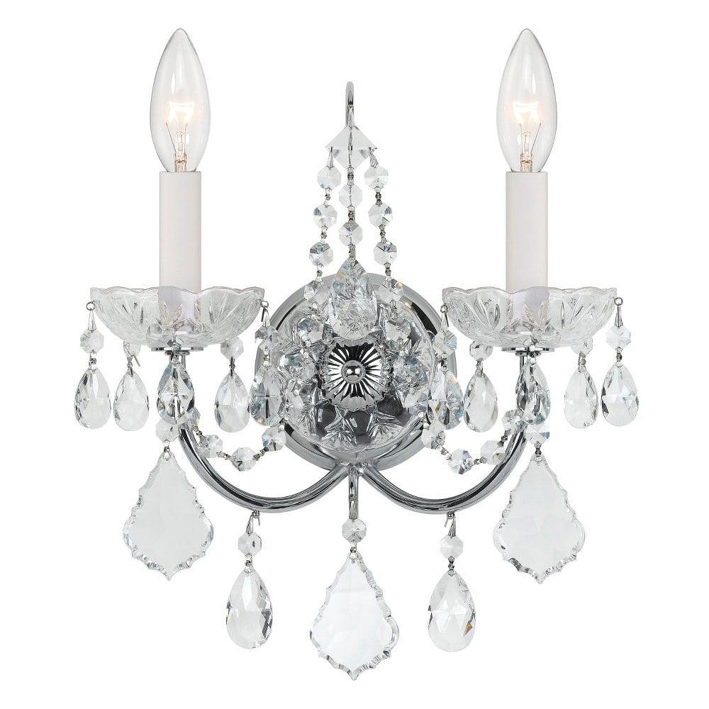 Crystorama Lighting Imperial 2 - Light Sconce in  Polished Chrome