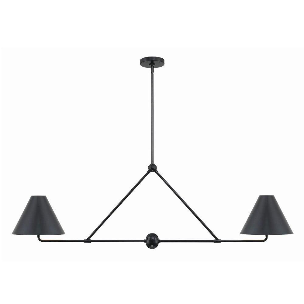 Crystorama Lighting Xavier 4 - Light Chandelier in  Matte Black