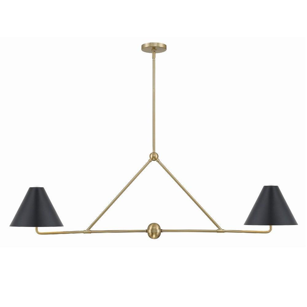 Crystorama Lighting Xavier 4 - Light Chandelier in  Vibrant Gold