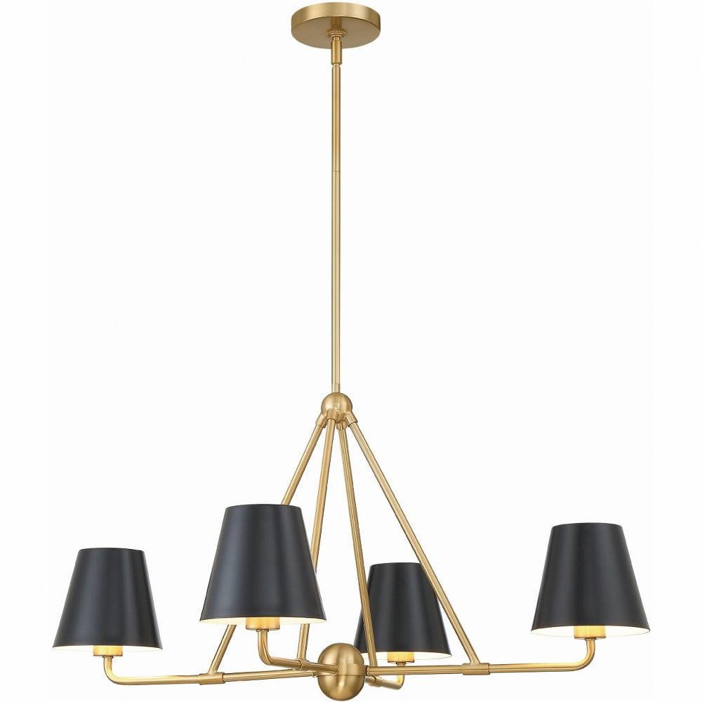 Crystorama Lighting - Xavier - 4 Light Chandelier In Traditional Style-17 Inches
