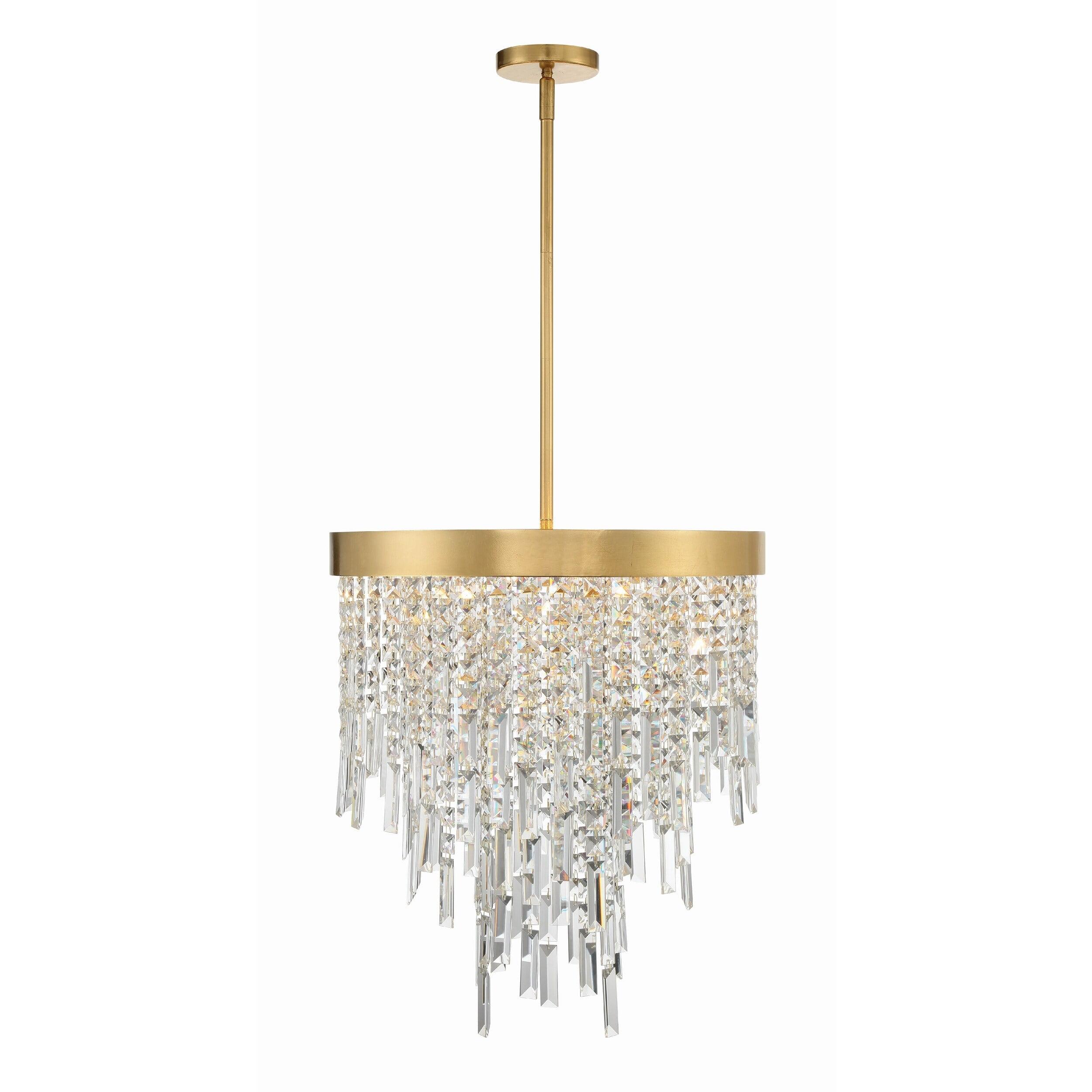 Crystorama Lighting Winfield 5 - Light Chandelier in  Antique Gold