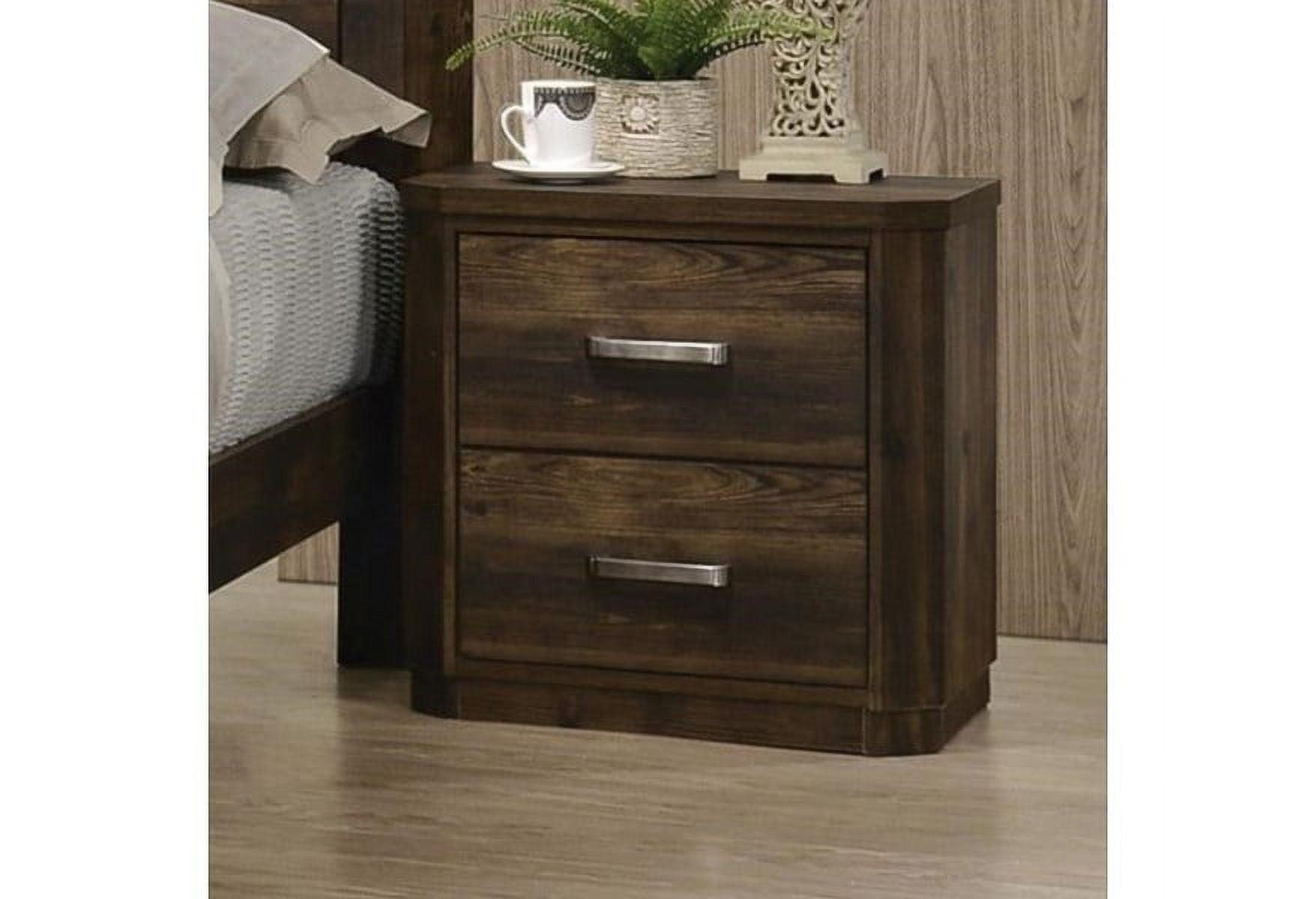 24&#34; Elettra Nightstand Rustic Walnut - Acme Furniture