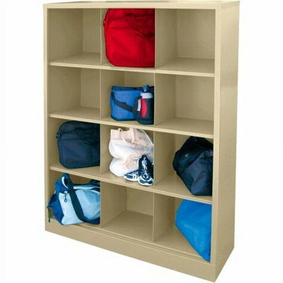 Cubby 66 in. Height All Steel Storage Organizer in Putty