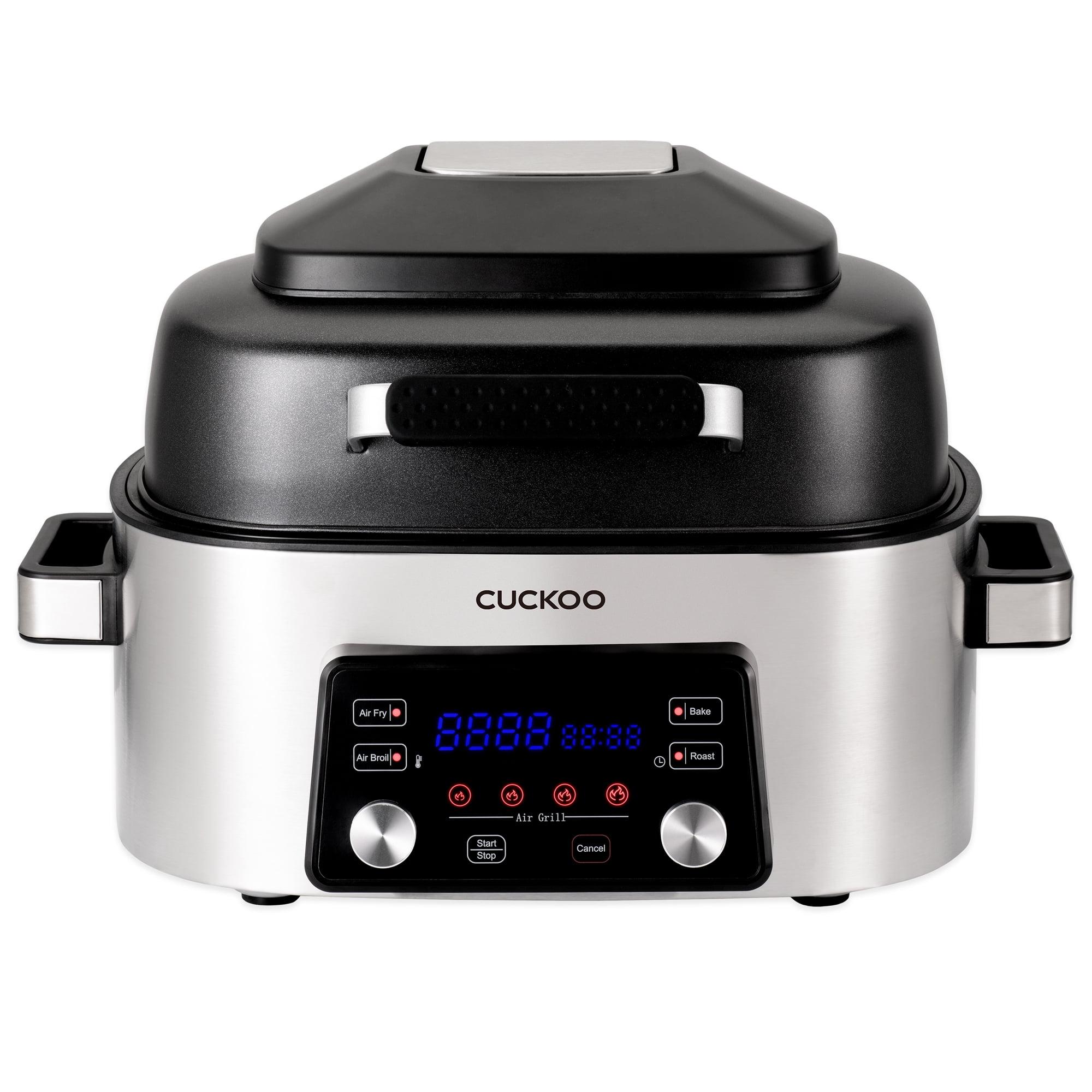 CUCKOO 1660W 6qt Countertop Air Grill and Fryer Toaster Oven Stainless Steel Finish