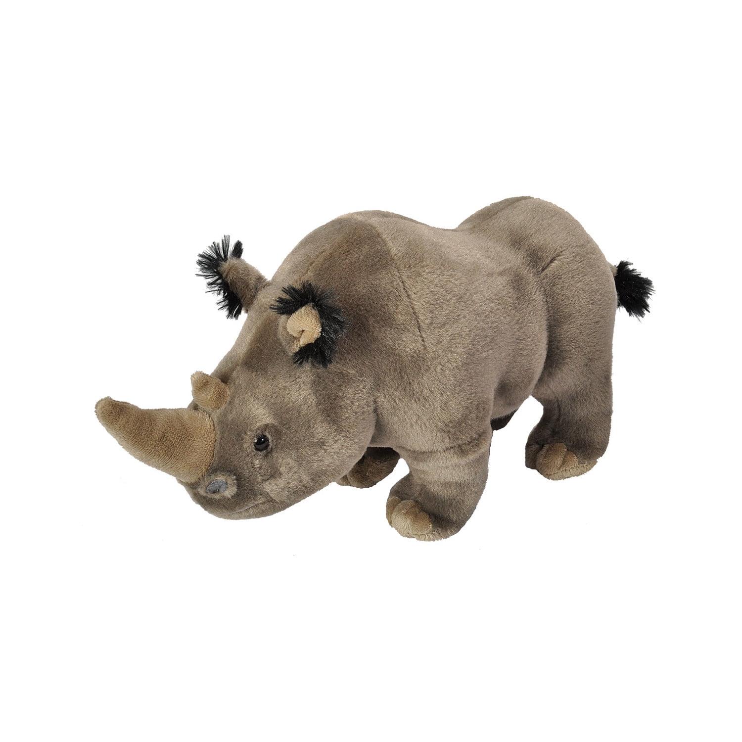 Wild Republic 12" Gray Plush White Rhino Stuffed Animal