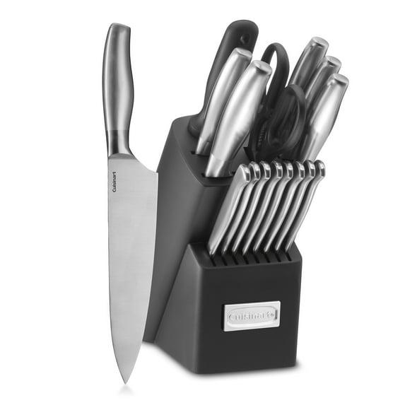 Cuisinart Artiste Collection Stainless Steel 17-Piece Knife Block Set