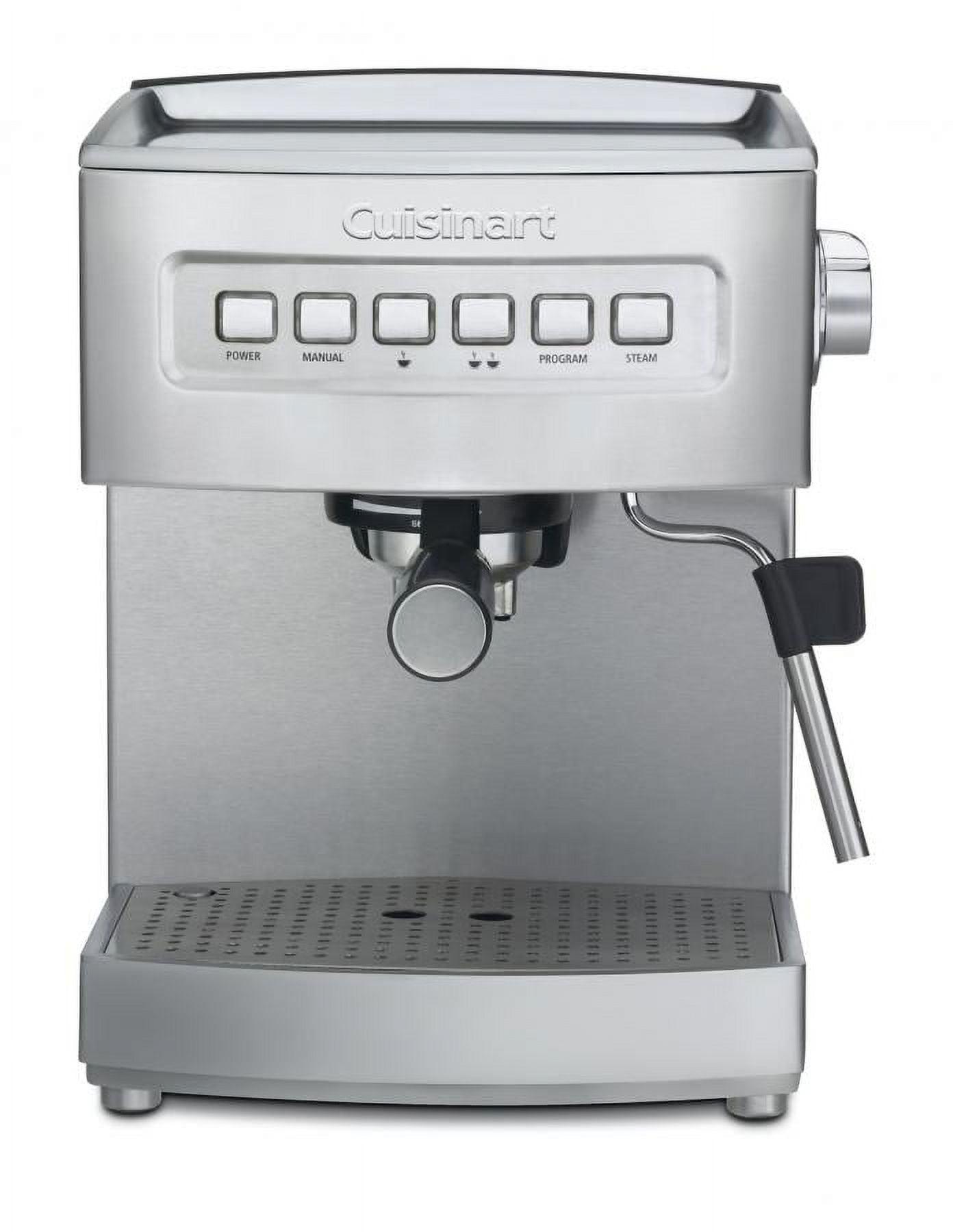 Stainless Steel Programmable Espresso Maker with Steam Wand