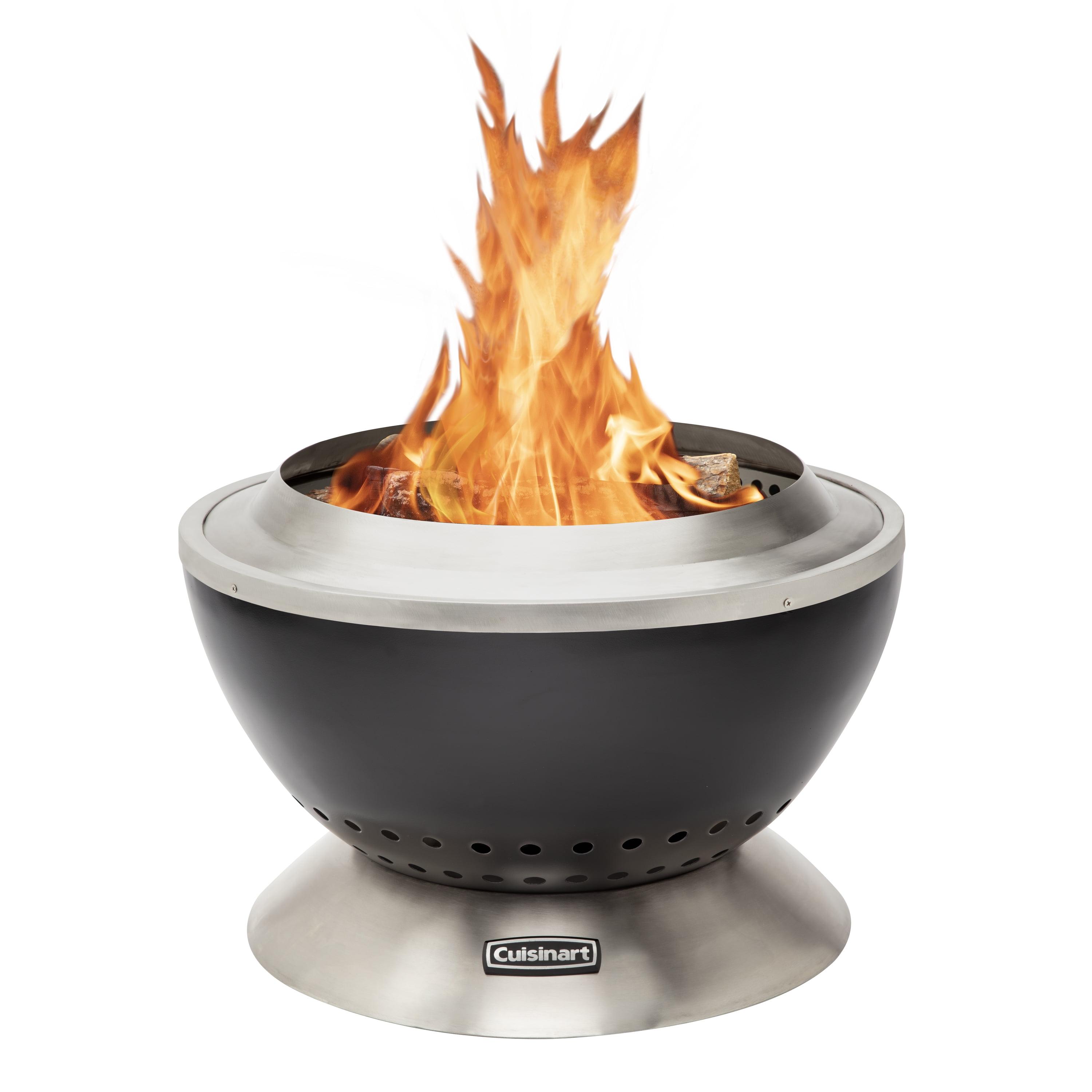 Cuisinart 25" Black Stainless Steel Smokeless Fire Pit