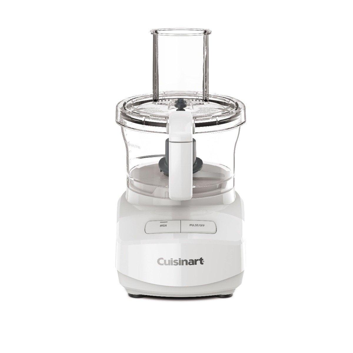 Cuisinart 7 Cups 350W Core Food Processor White FP-7: 3-Year Warranty, Shredder, Chops, Purees, Dishwasher-Safe