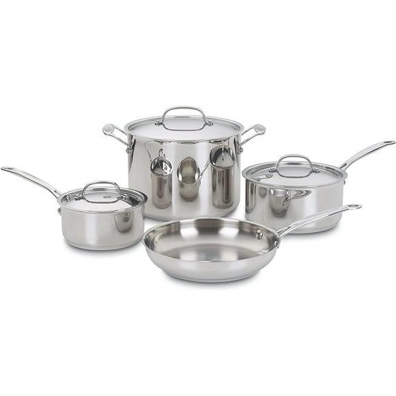 Cuisinart Chef’s Classic 7-Piece Stainless Steel Cookware Set