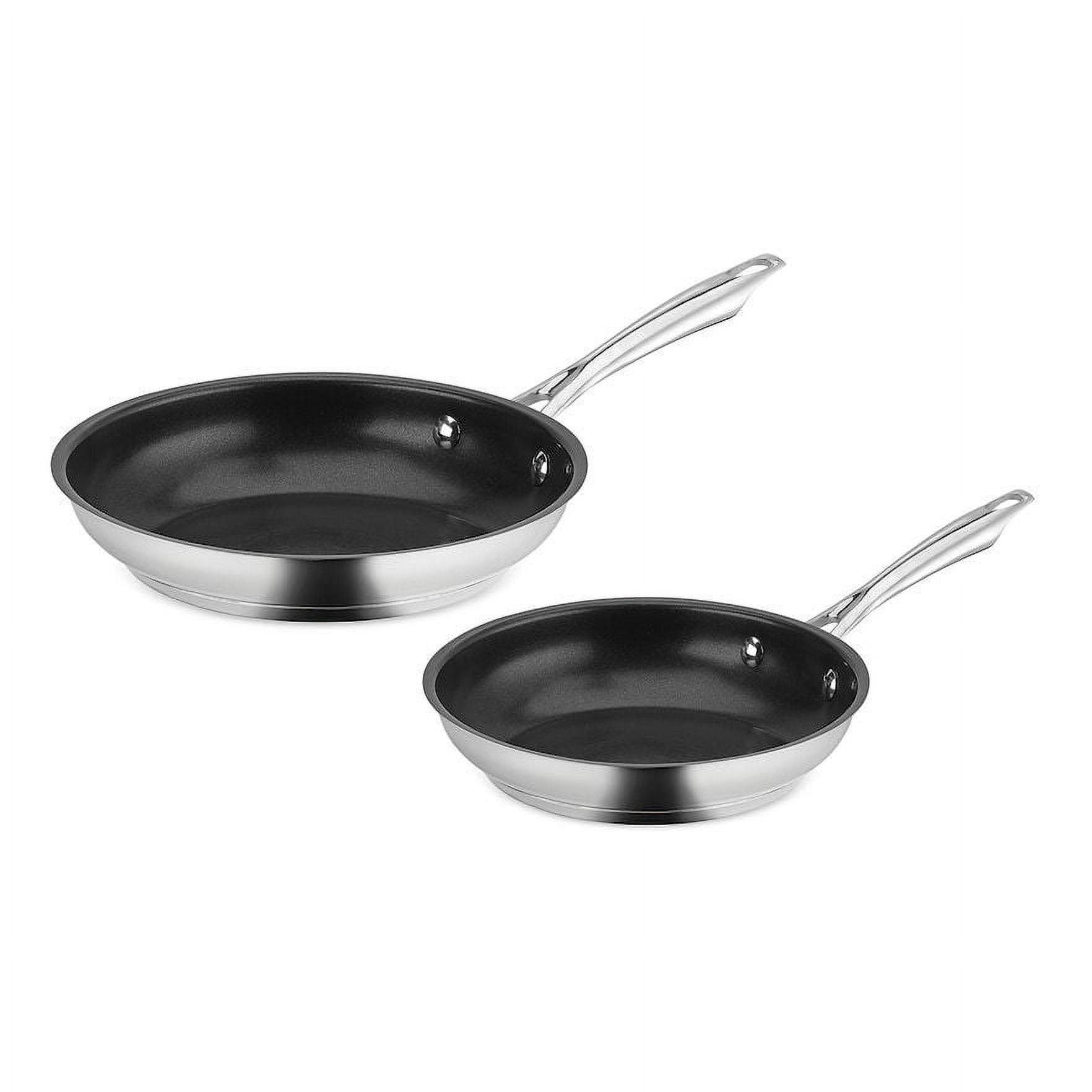 Cuisinart 8" & 10" Nonstick Stainless Steel Skillet Set