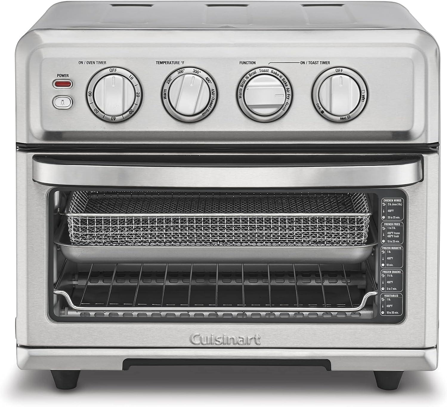Cuisinart Air Fryer Toaster Oven with Grill, Stainless Steel
