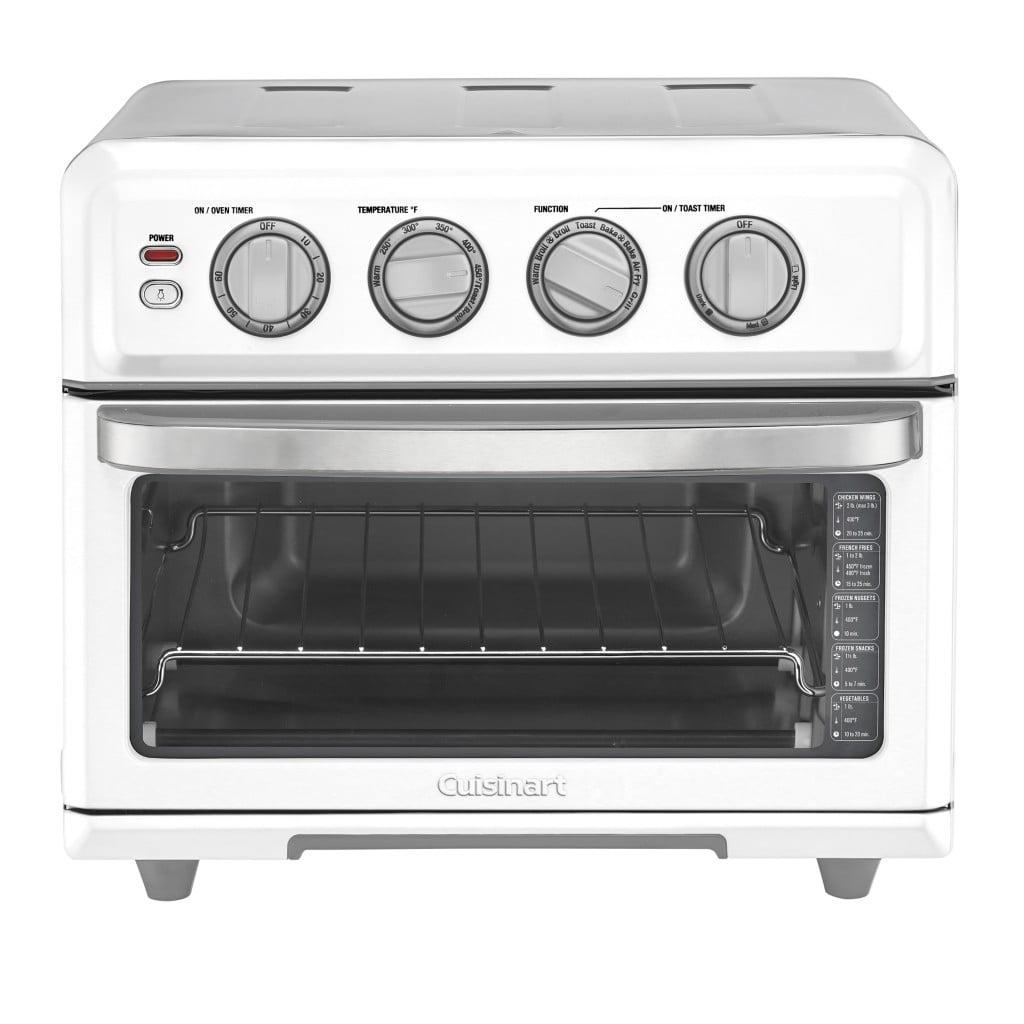 Cuisinart Air Fryer Toaster Oven with Grill - White - TOA-70W: 1800W, Convection Bake, Dishwasher-Safe Parts, Recipes Included