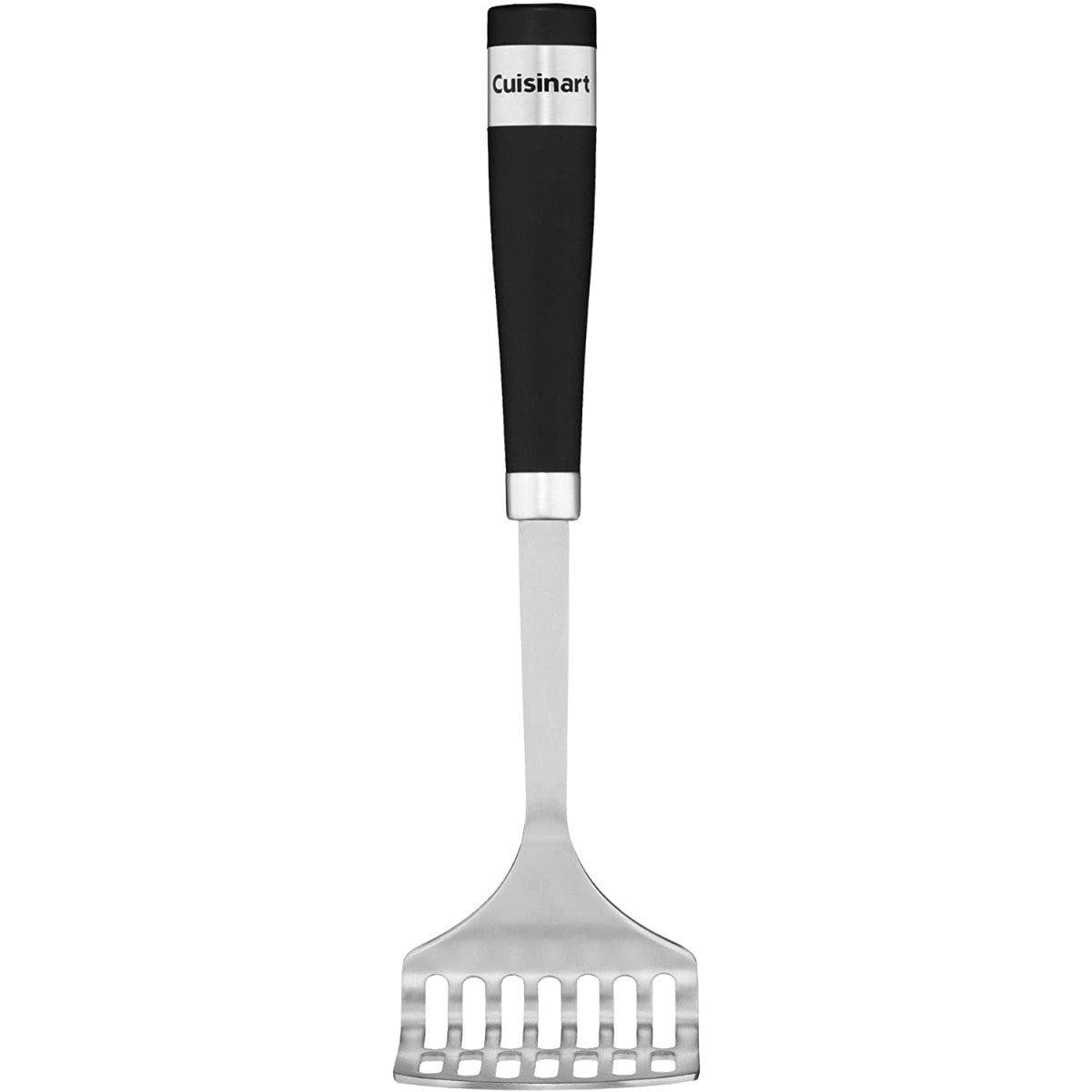 Stainless Steel Potato Masher with Black Soft Grip Handle