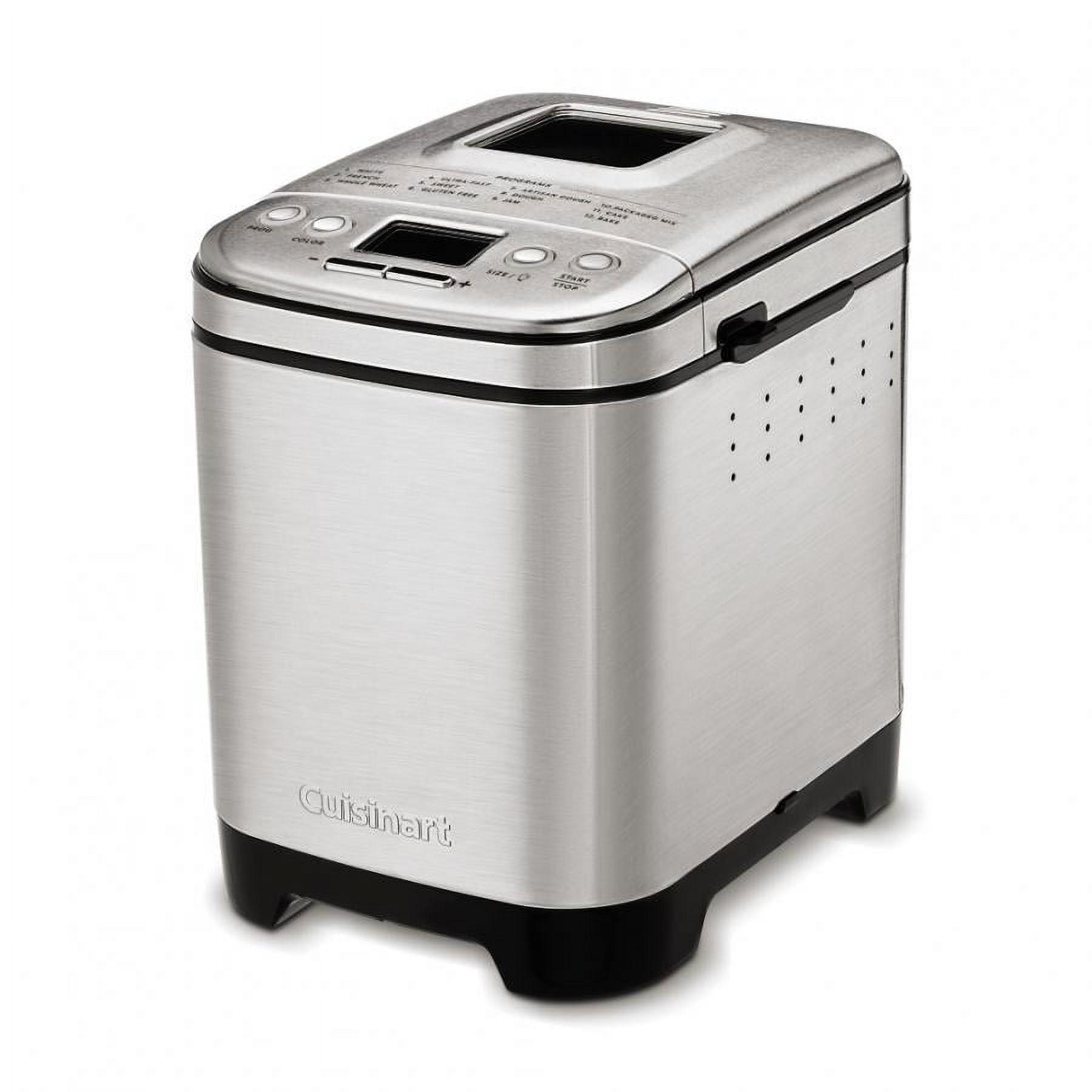 Compact Stainless Steel Bread Maker with LED Display