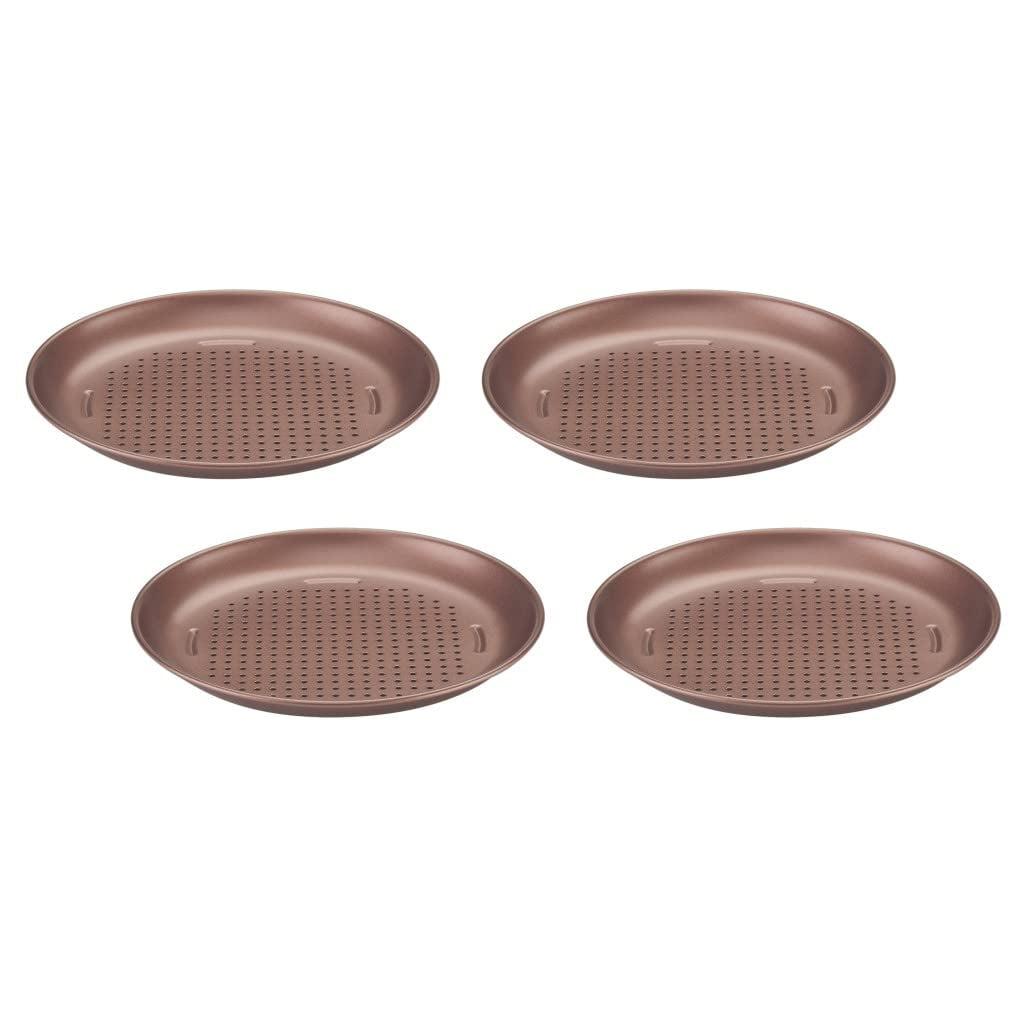 Cuisinart 4pc Bronze Color 7” Mini Pizza Pan Set - CMBM-4PPBZ