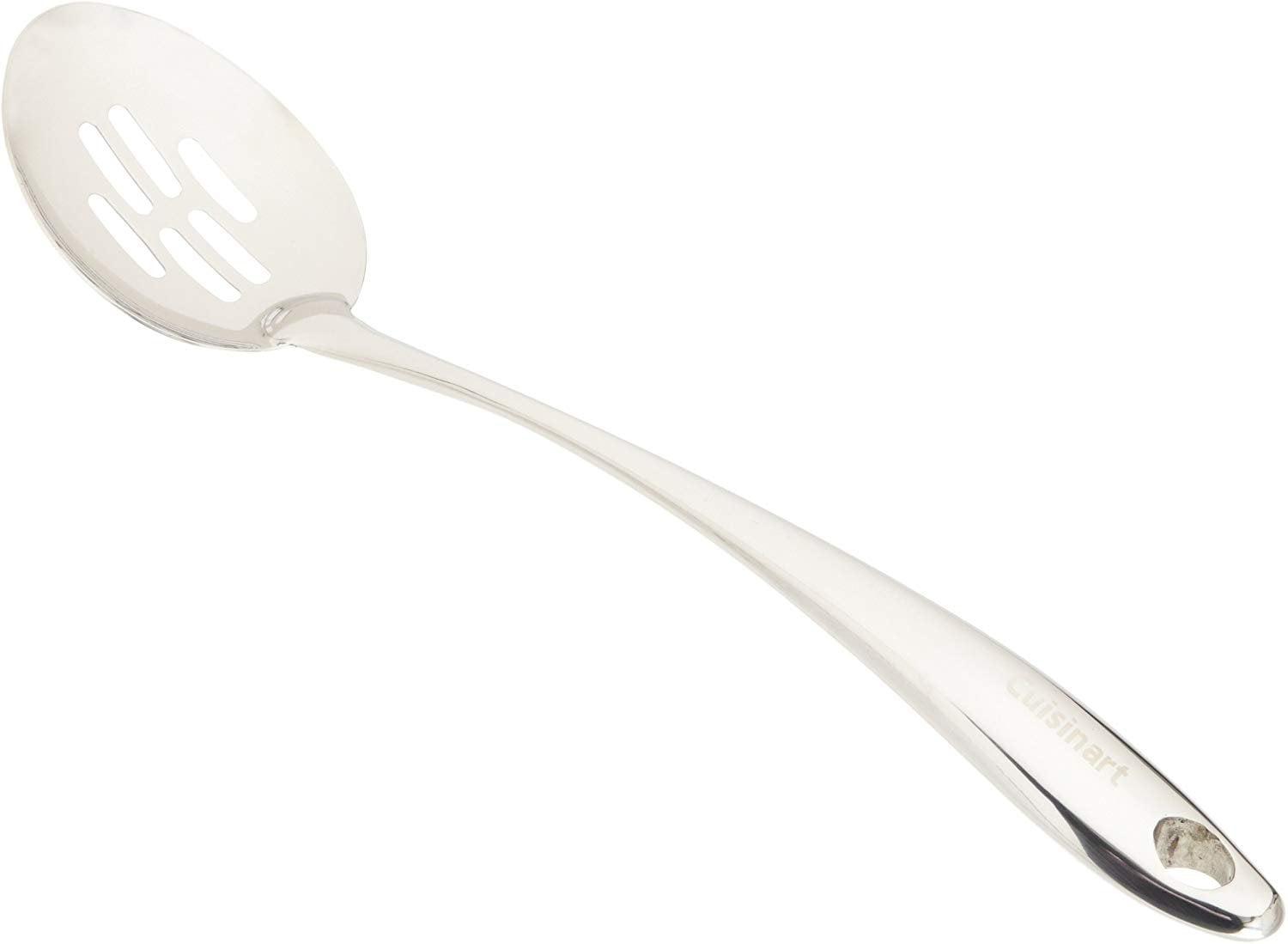 Elegant Stainless Steel Slotted Mixing Spoon