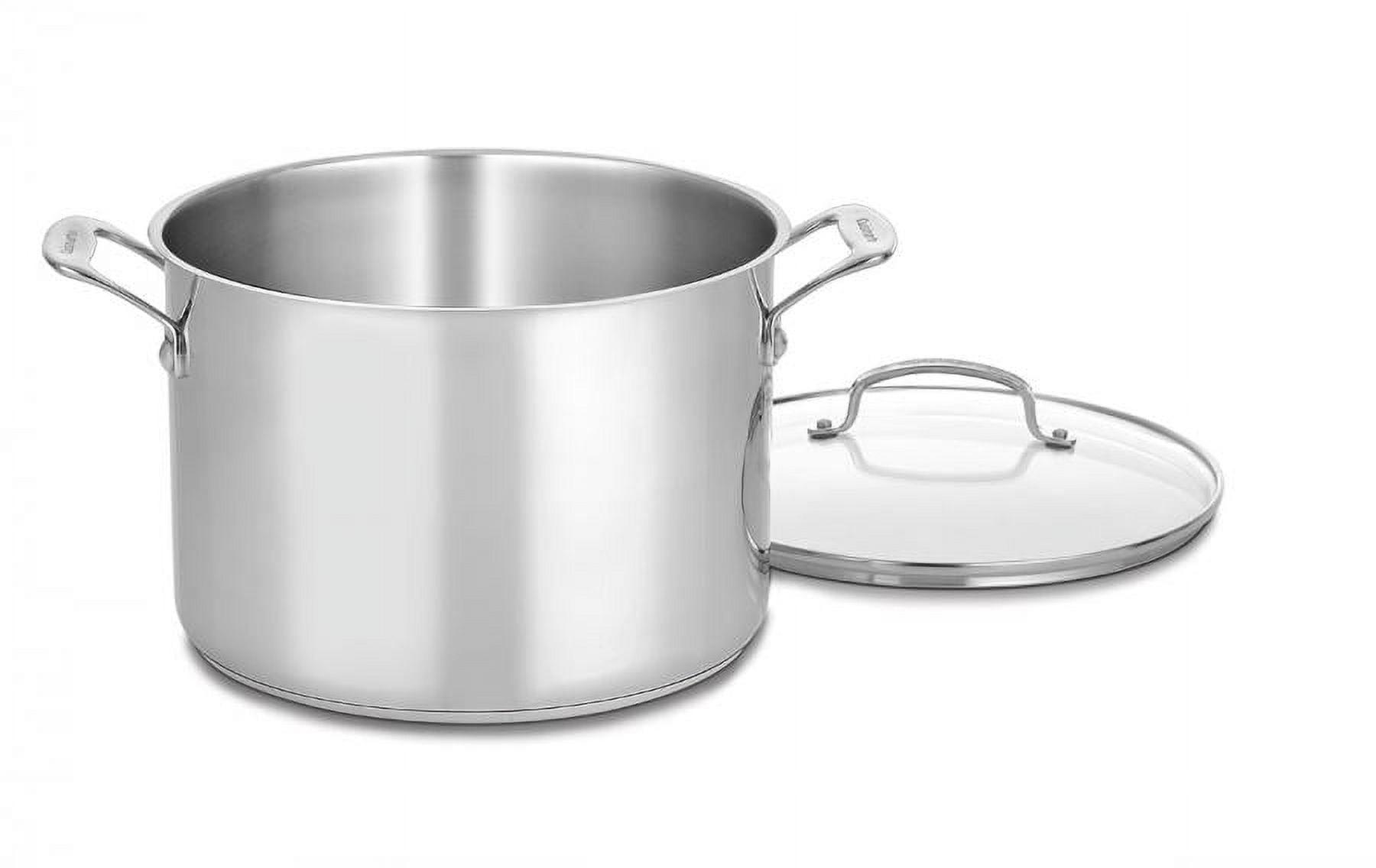 10-Quart Stainless Steel Stockpot with Glass Lid