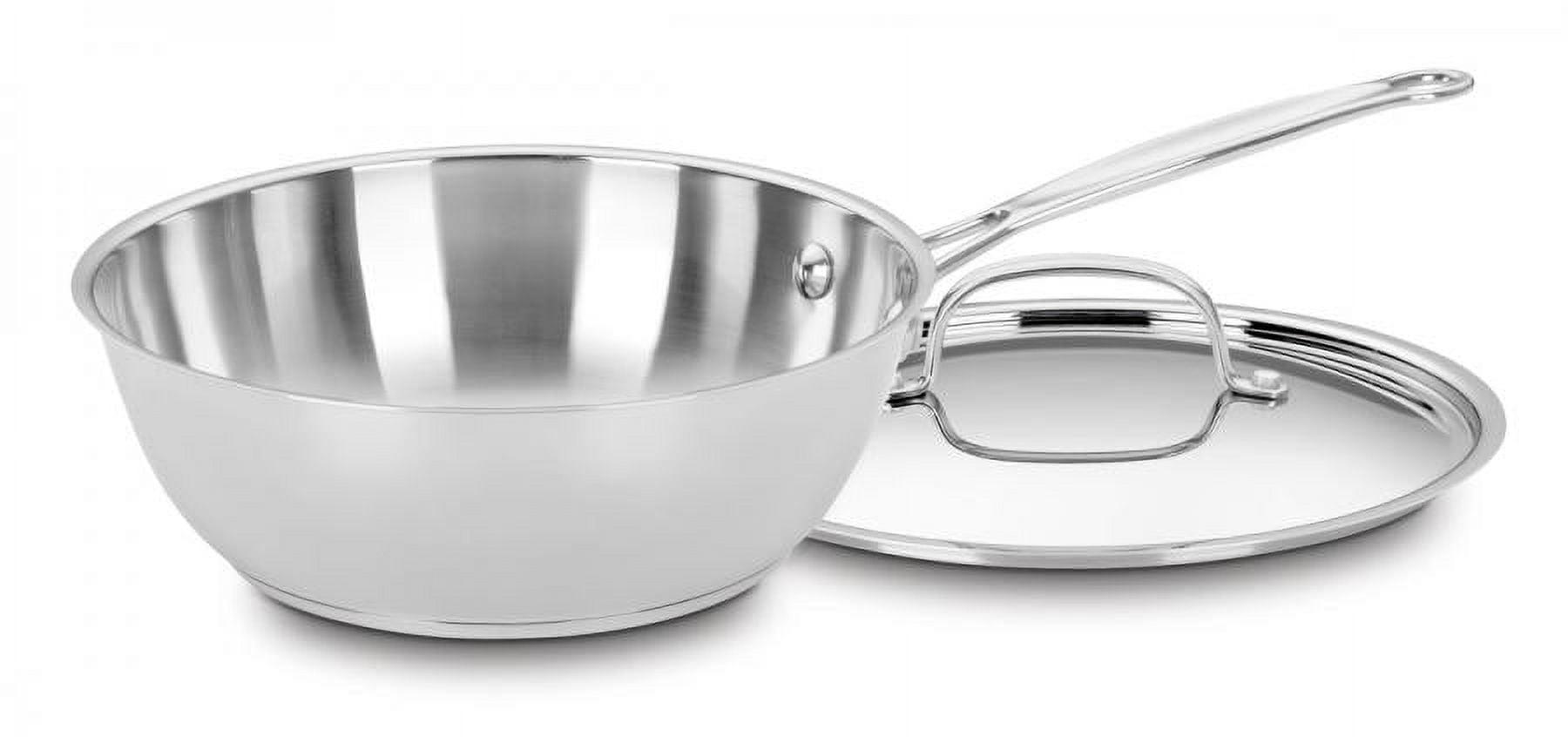 Stainless Steel 3-Quart Chef's Pan with Lid