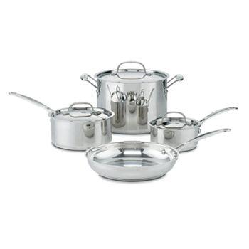 Cuisinart Chef’s Classic 7-Piece Stainless Steel Cookware Set