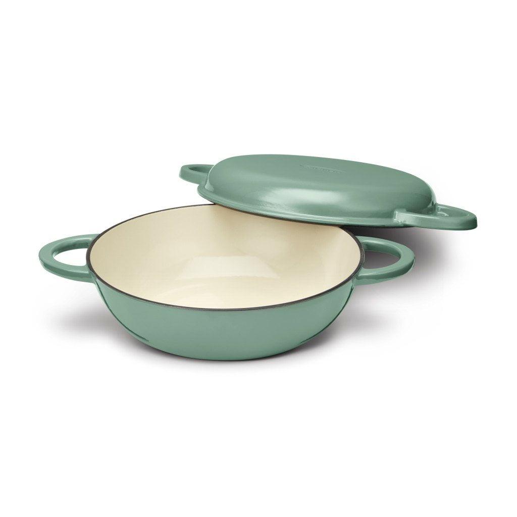 Sage Green Enameled Cast Iron 2-in-1 Multipurpose Set