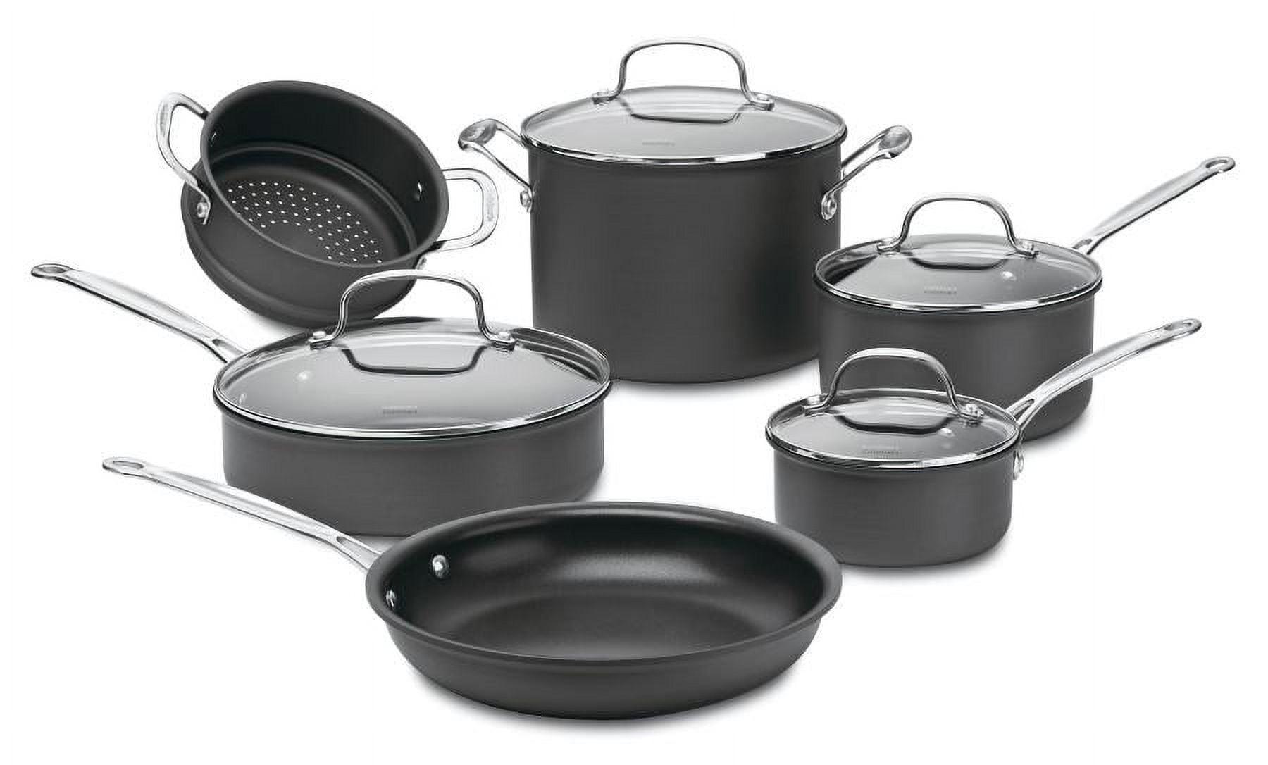 Cuisinart Chef's Classic Non Stick Hard-Anodized 10 Piece Cookware Set