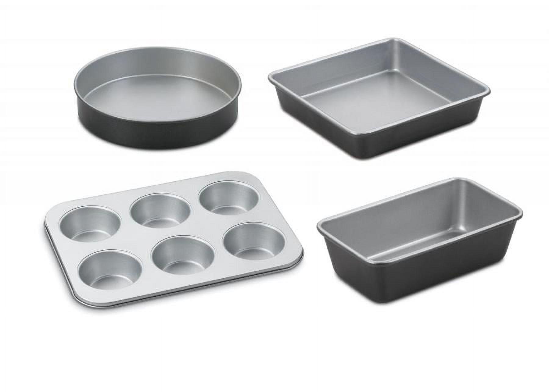 Cuisinart Nonstick Silver and Black 4-Piece Bakeware Set