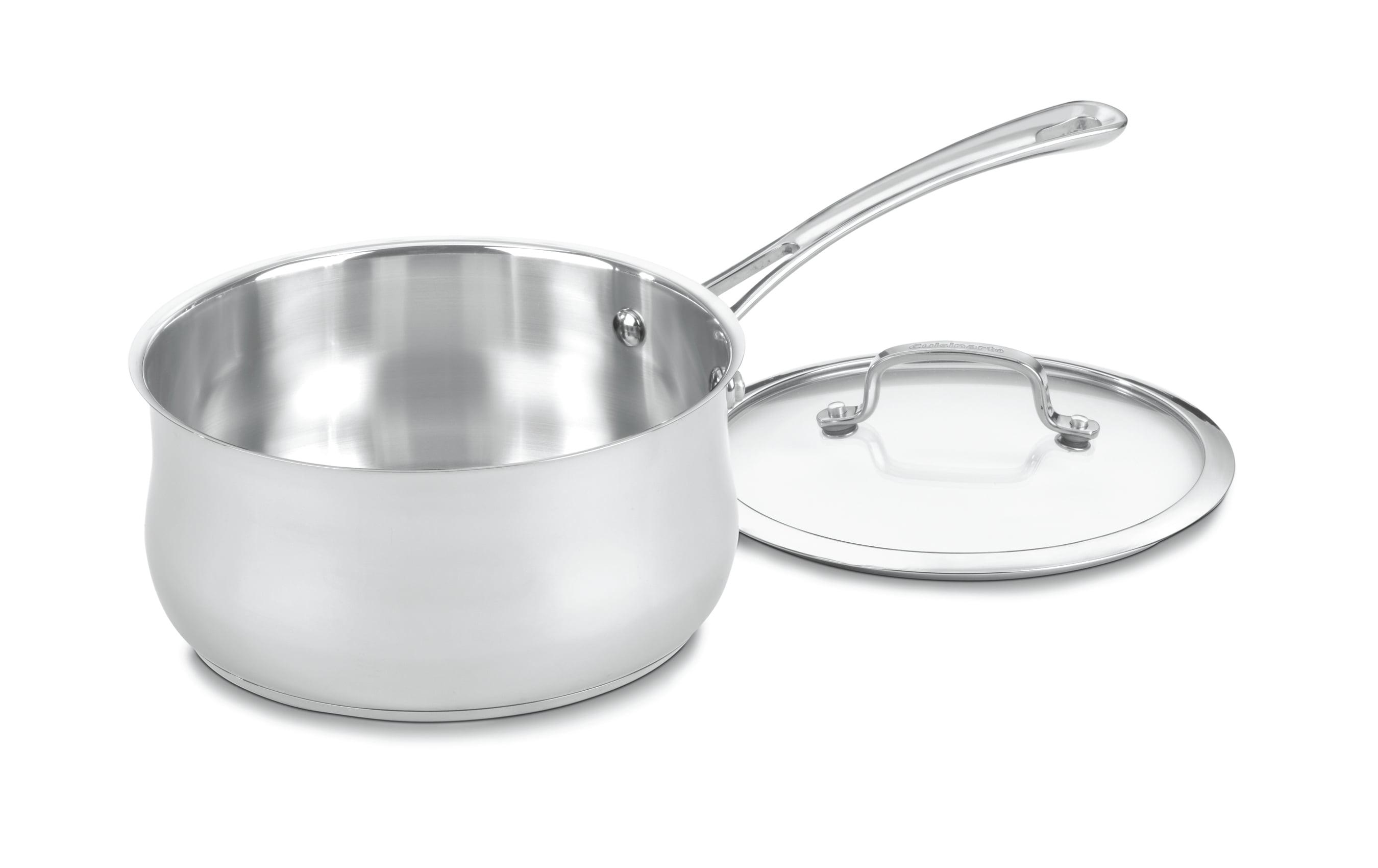 Stainless Steel 3 Quart Saucepan with Glass Lid