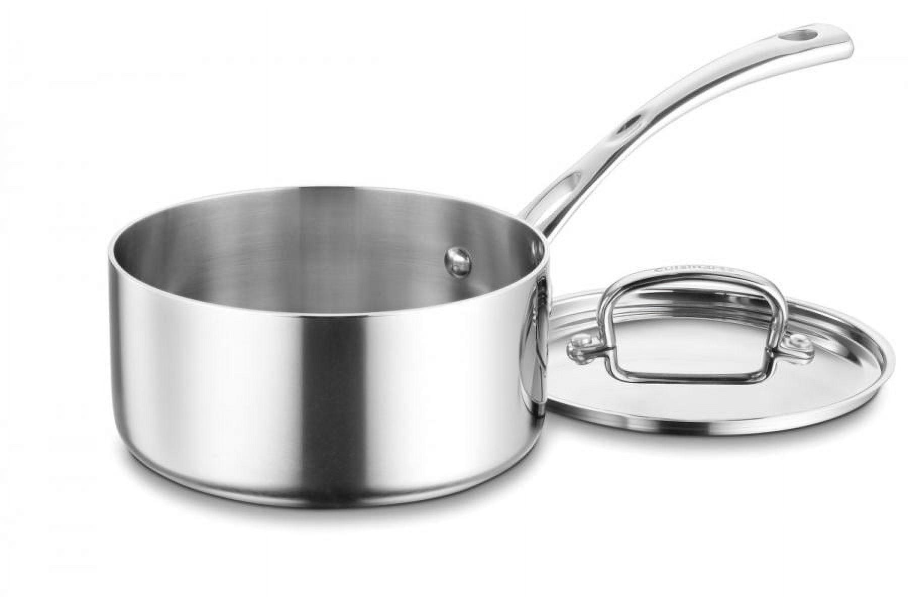 French Classic Stainless Steel 2-Quart Saucepan with Cover