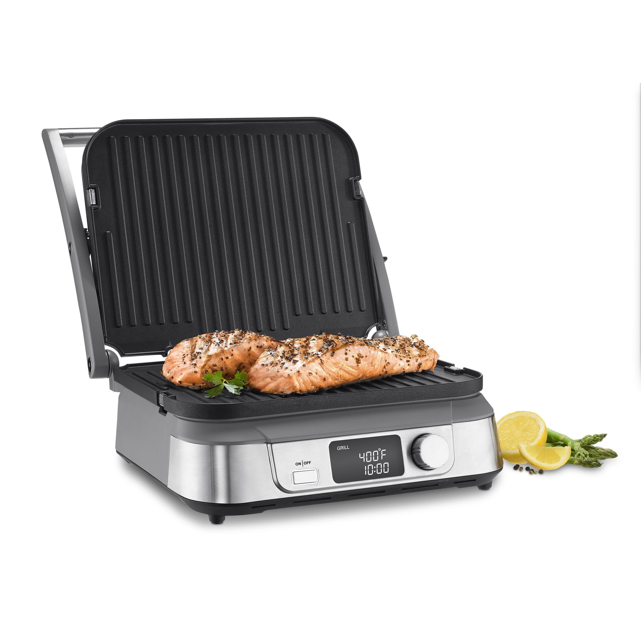 Stainless Steel Digital 5-in-1 Electric Griddle Grill