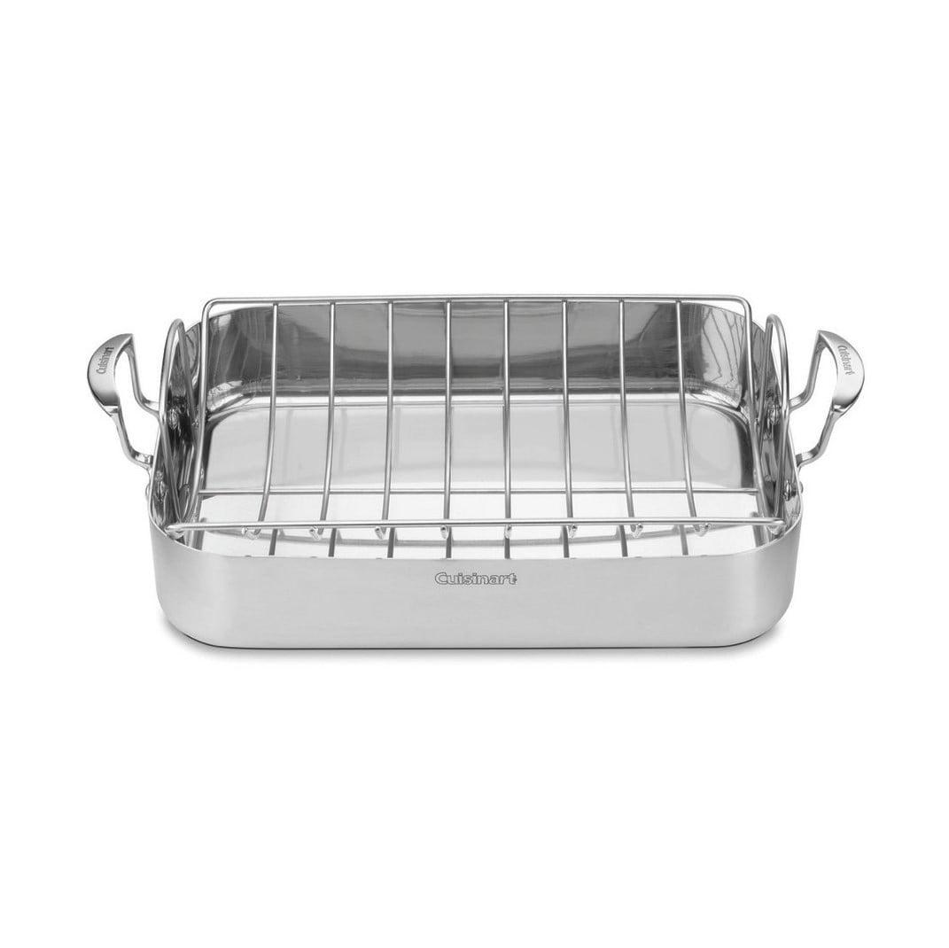 Cuisinart 16" Stainless Steel Tri-Ply Roasting Pan with Rack