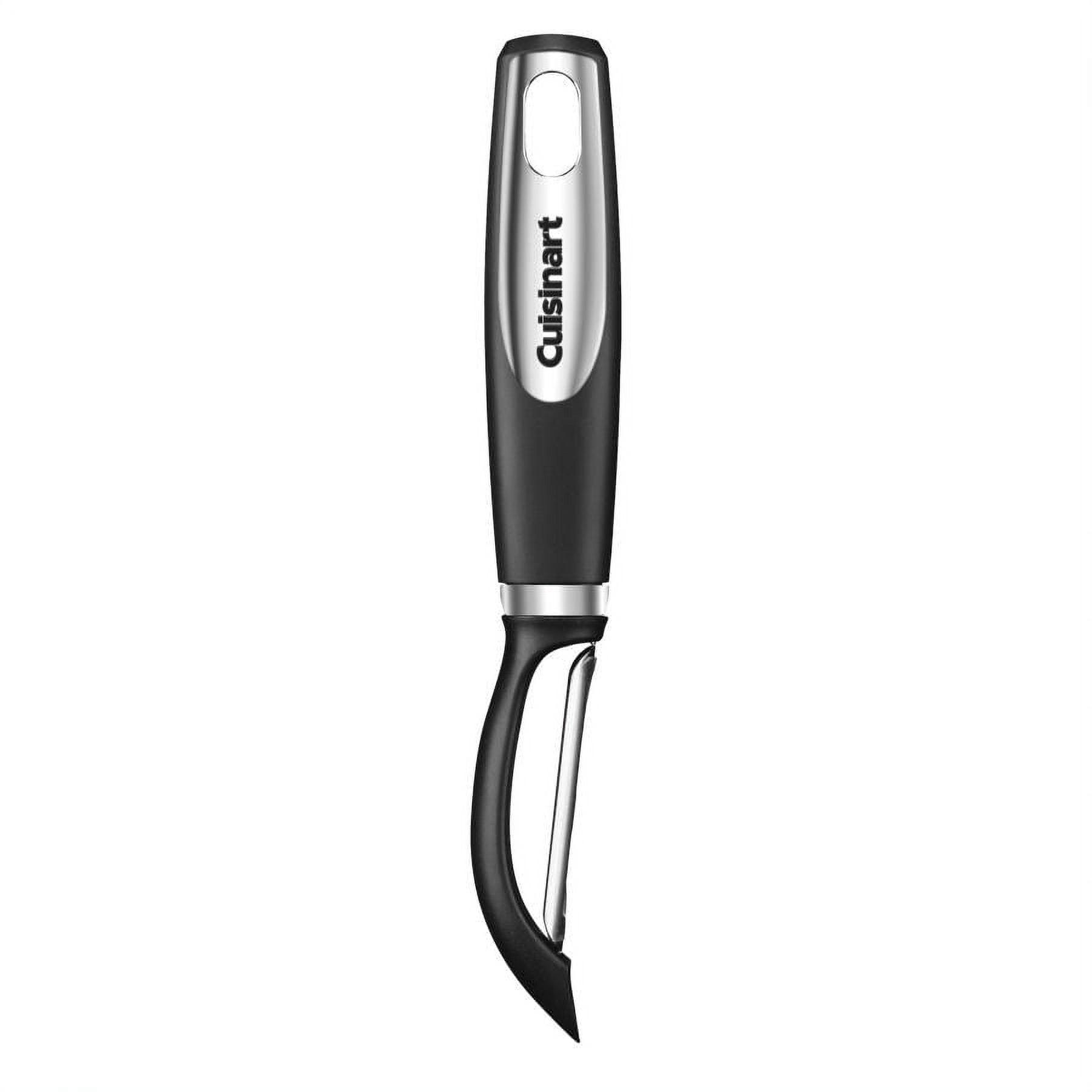 Black and Silver Stainless Steel Ergonomic Peeler