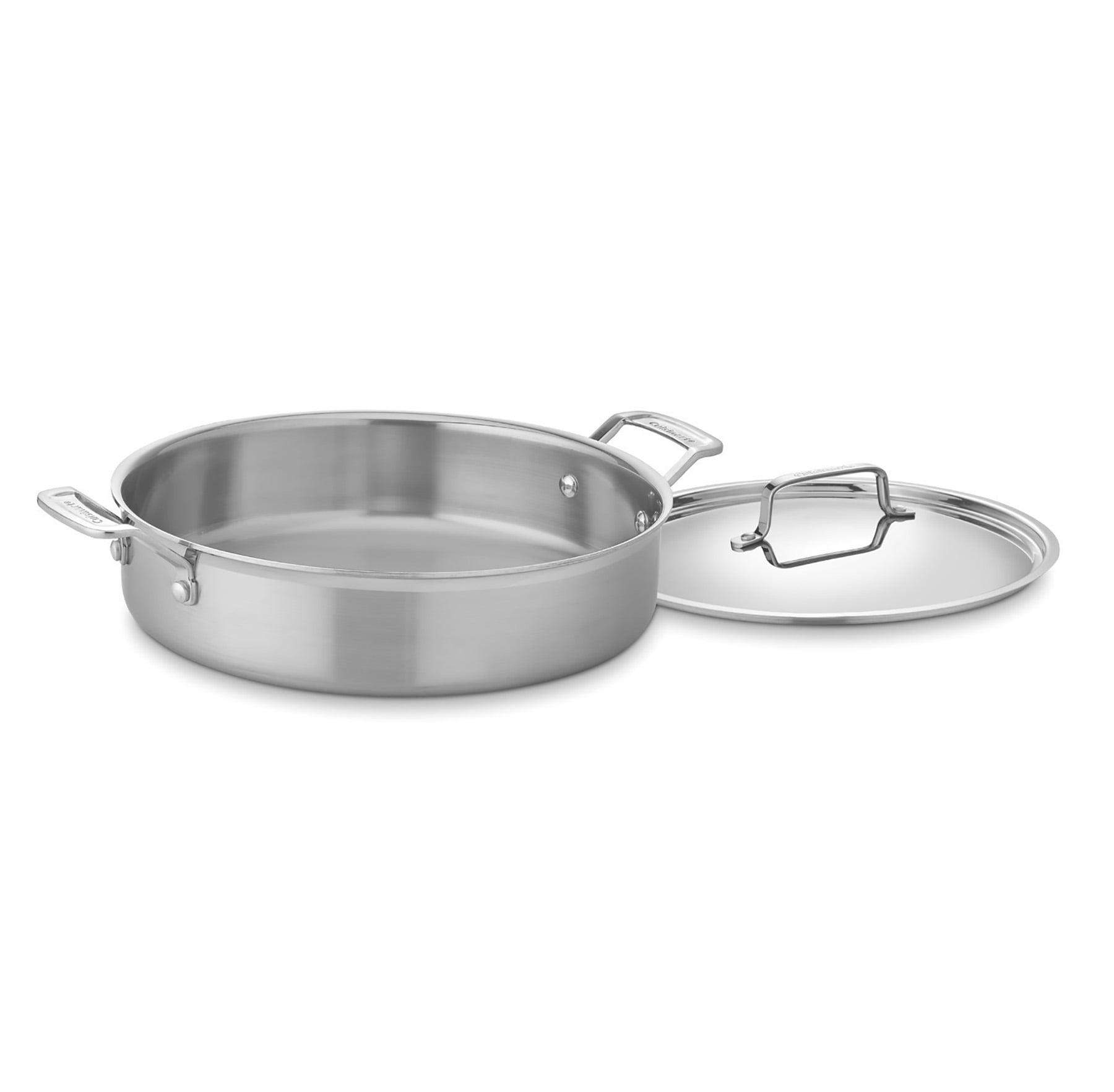 Cuisinart MultiClad Pro 13" Round Stainless Steel Saute Pan with Lid