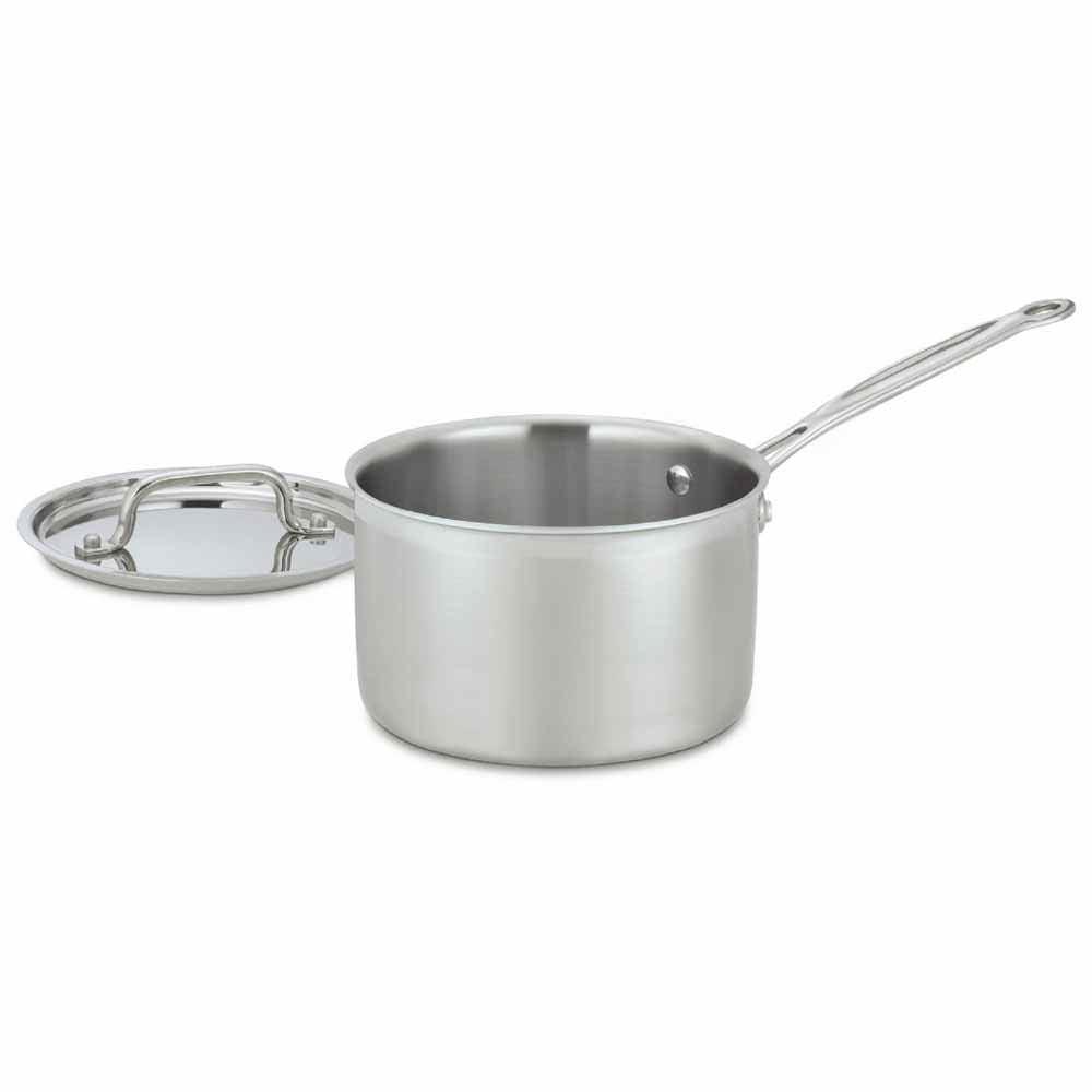 Stainless Steel 3-Quart Saucepan with Lid