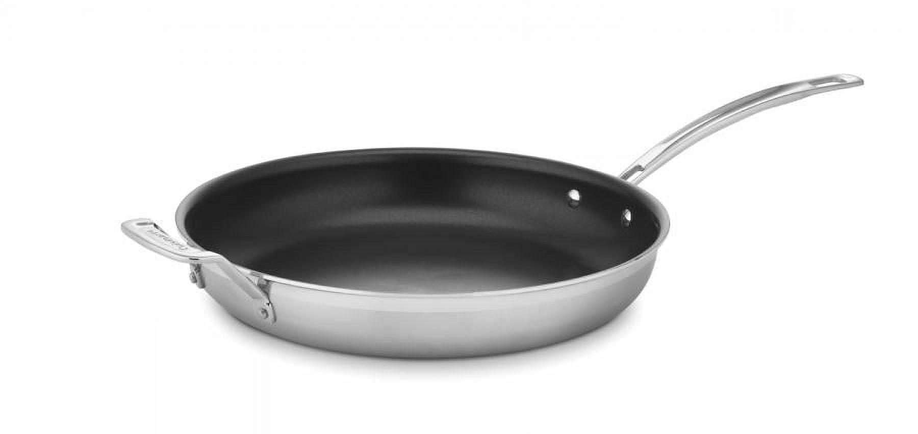 Stainless Steel 12" Non-Stick Skillet with Helper Handle