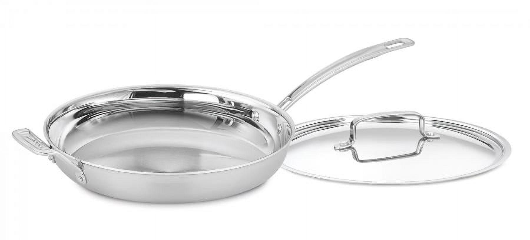 Stainless Steel 12" Skillet with Lid and Helper Handle