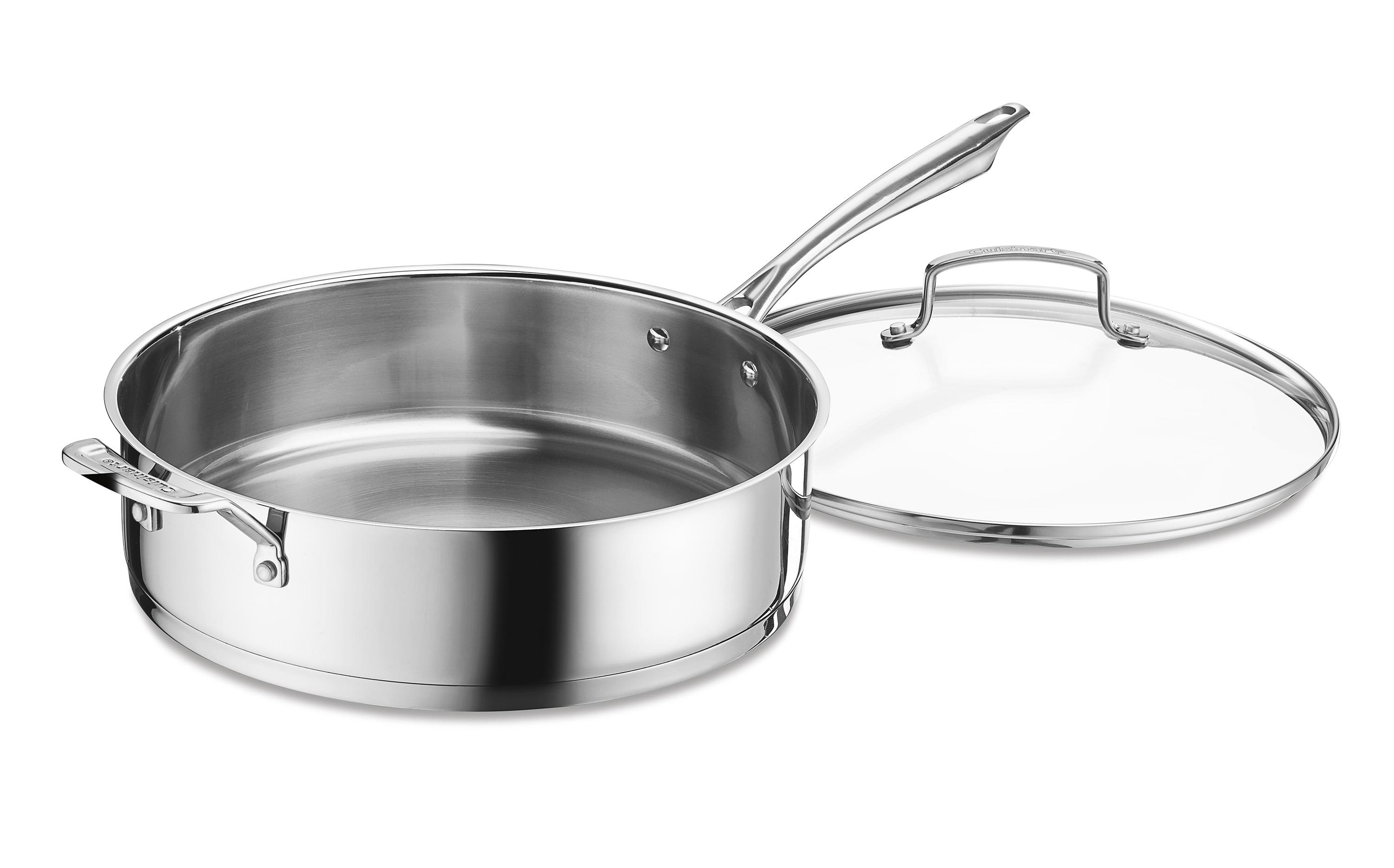 Cuisinart 6-Quart Stainless Steel Saute Pan with Lid