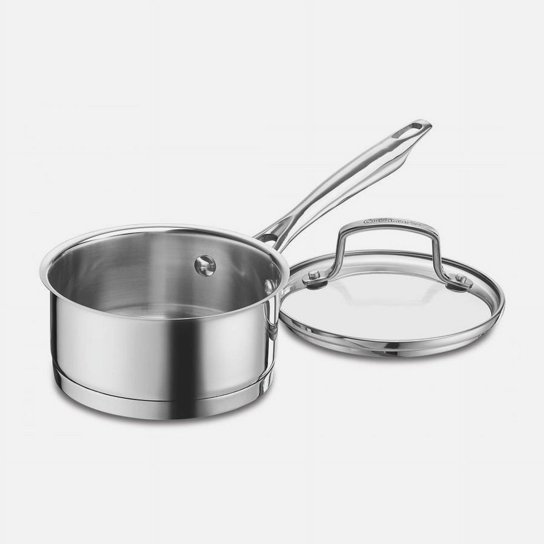 Cuisinart Stainless Steel 1-Quart Saucier with Glass Lid