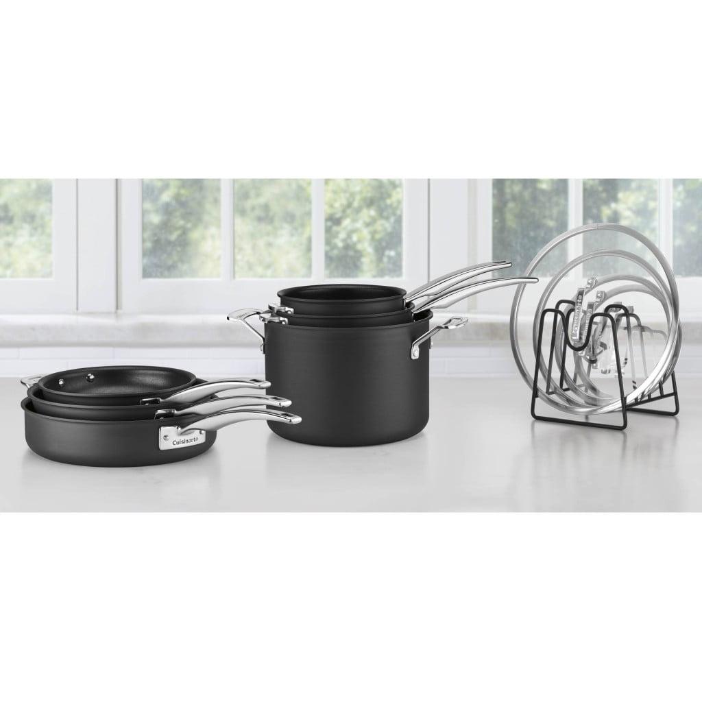 Gray Non-Stick Aluminum 11-Piece Cookware Set