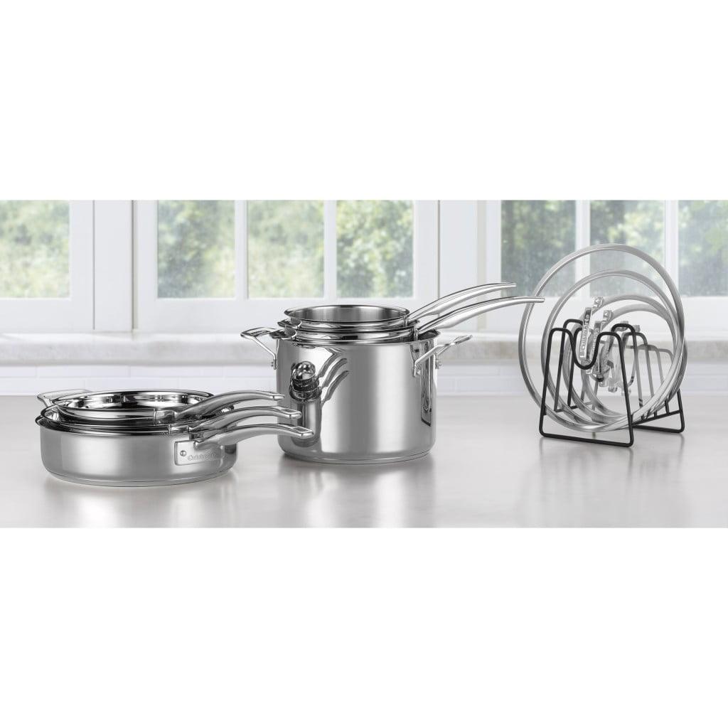 Stainless Steel 11-Piece Non-Stick Nesting Cookware Set