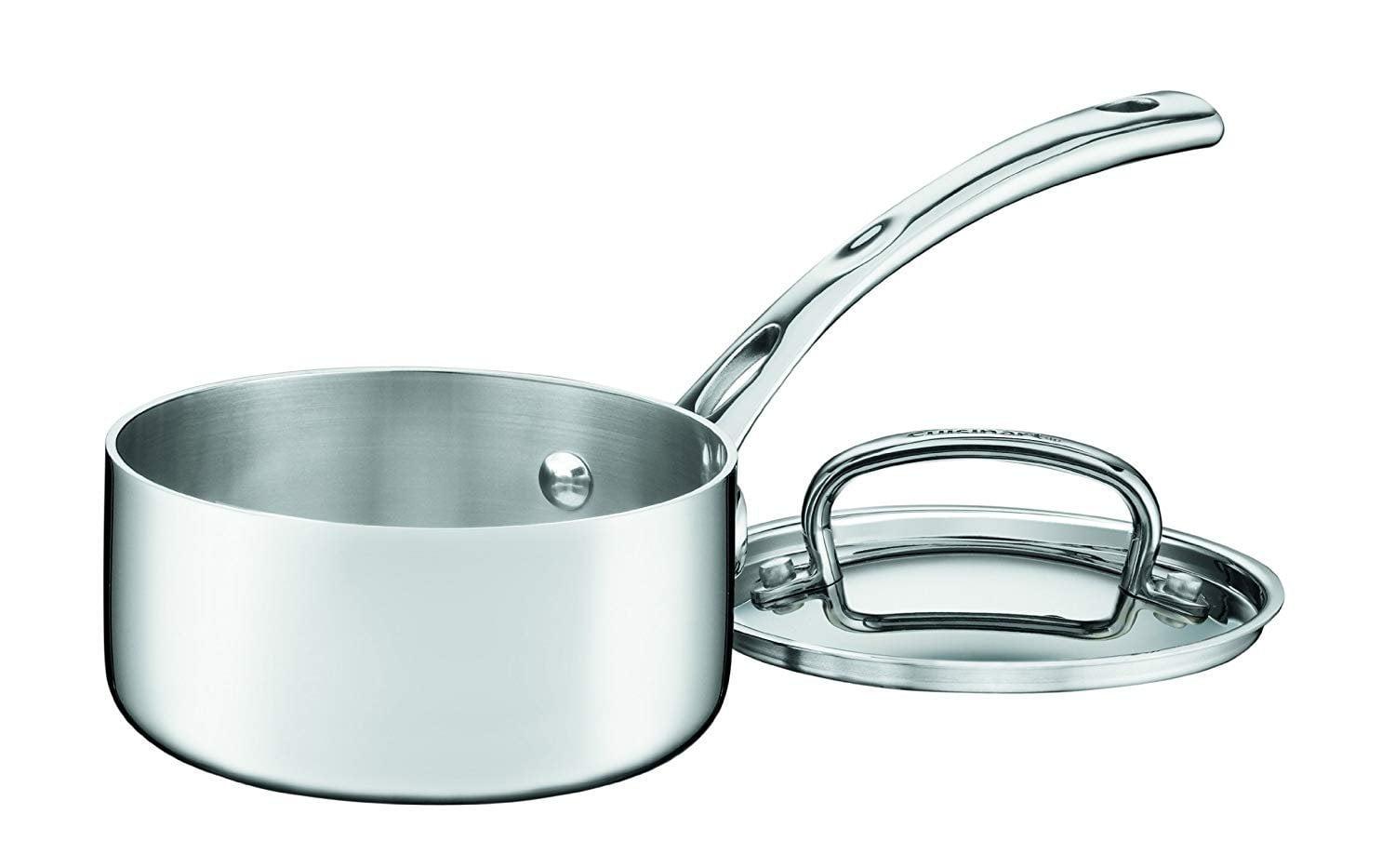 French Classic Tri-Ply Stainless Steel 1-Quart Saucepan with Cover