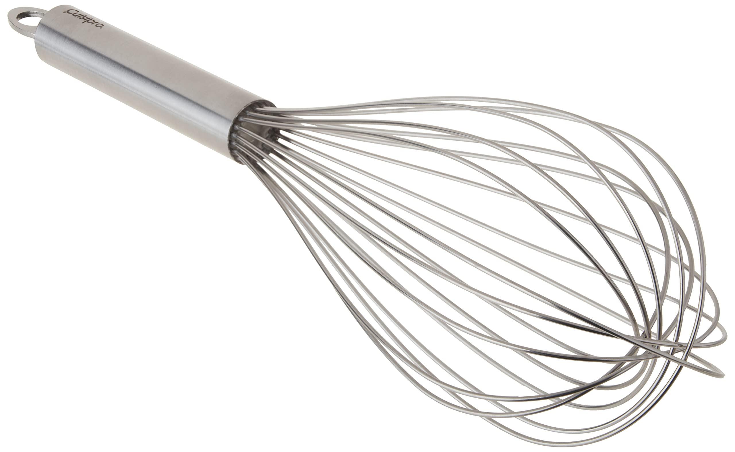 Cuisipro 12 Inch Stainless Steel Balloon Whisk with Hook