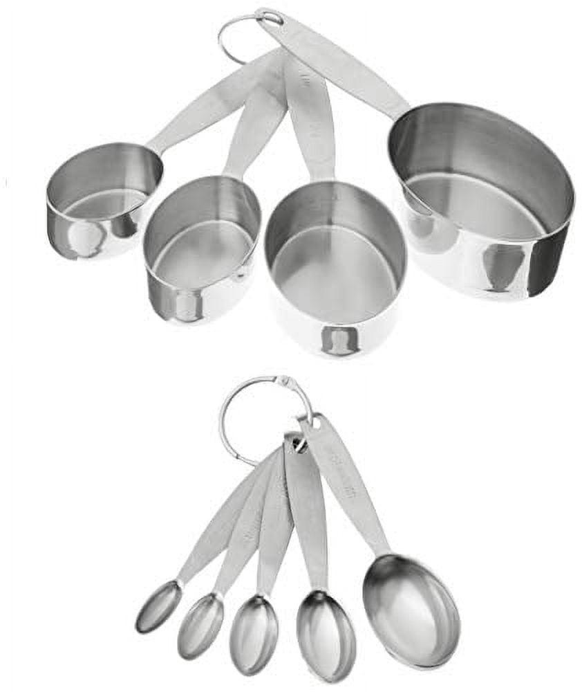 Stainless Steel Measuring Cup and Spoon Set for Dry Spices