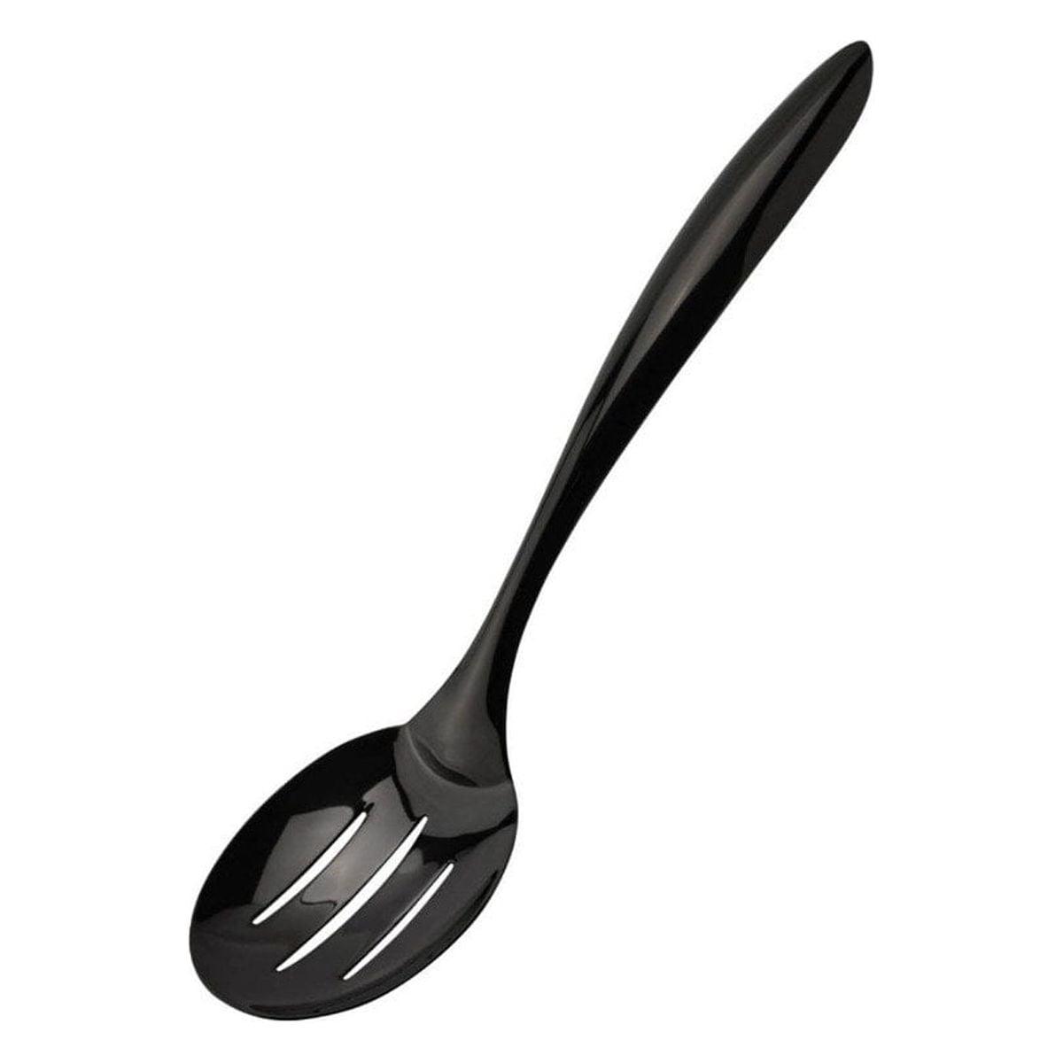 Black Stainless Steel 10" Mini Slotted Spoon