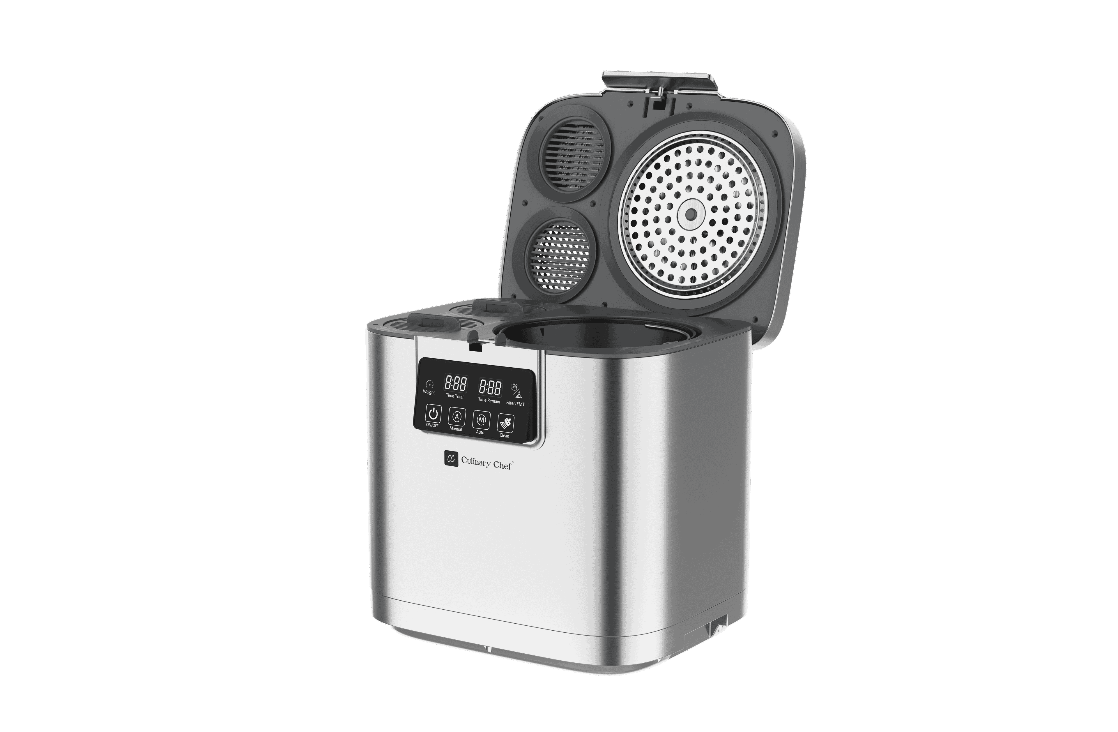 Culinary Chef Culinary Chef,  3.8l Smart Electric Food Waste Composter, Stainless Steel
