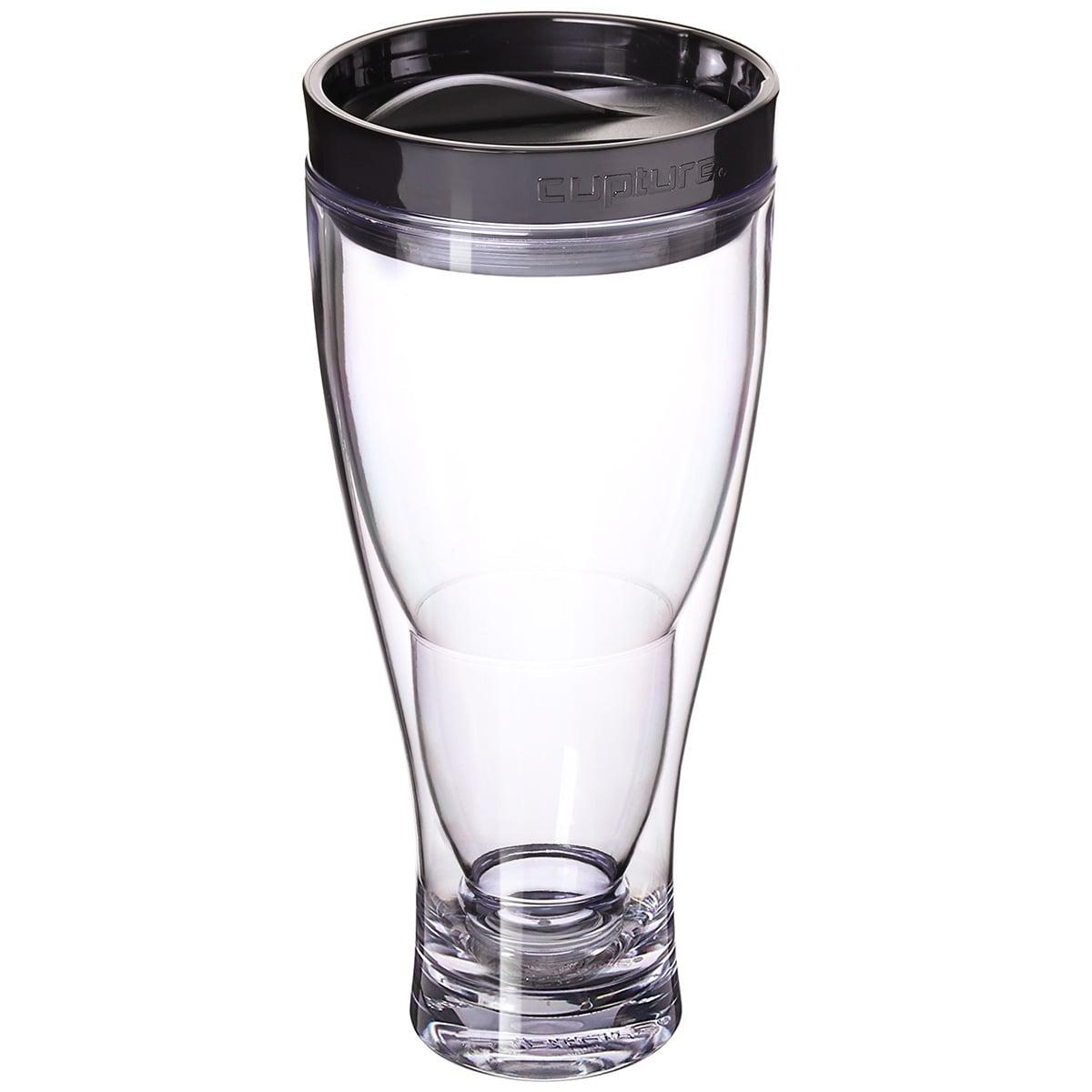 Black Acrylic 28oz Upside Down Beer Mug